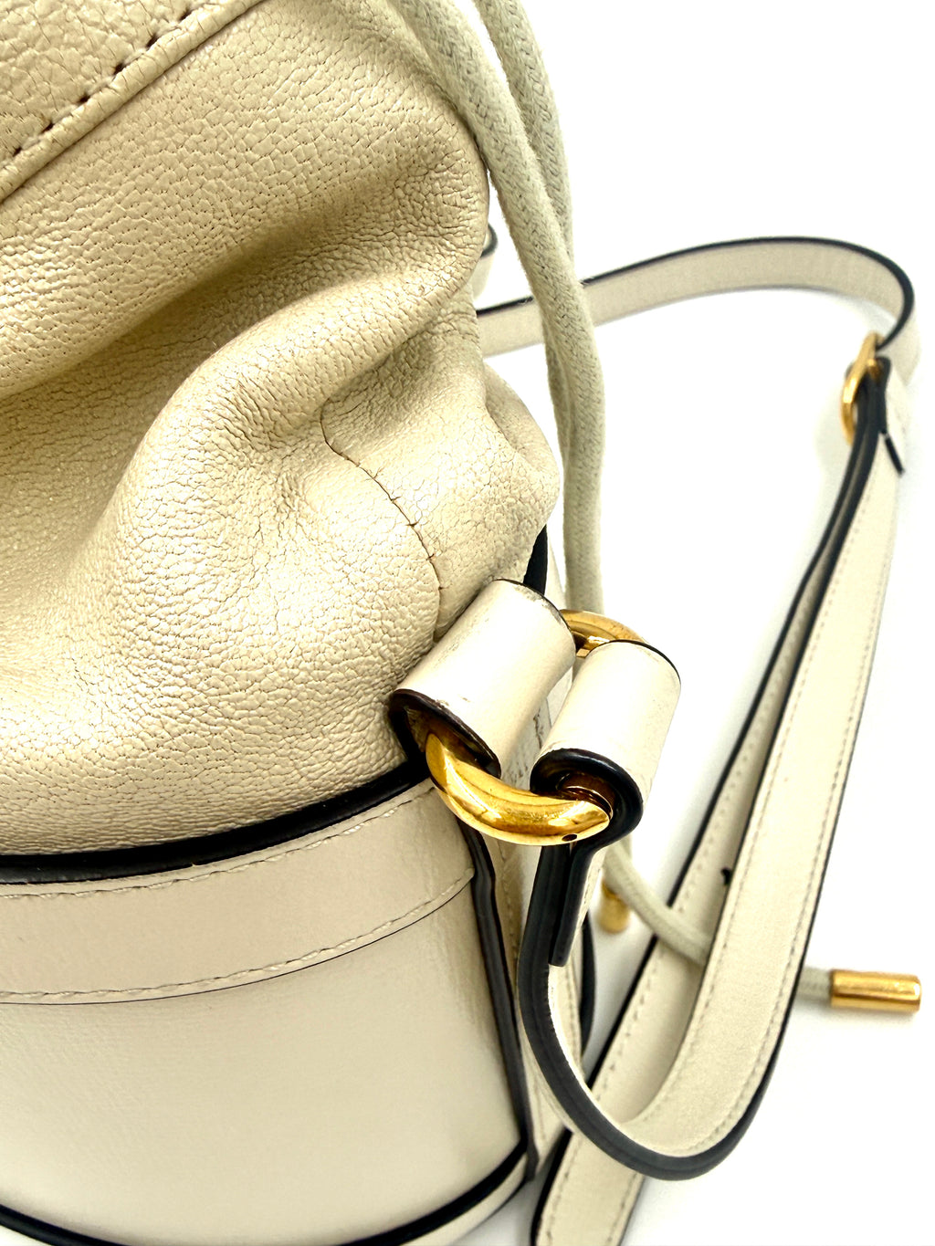 Pre-Owned Gucci Leather Horsebit 1955 Bucket Bag with Crossbody Strap - Authenticated