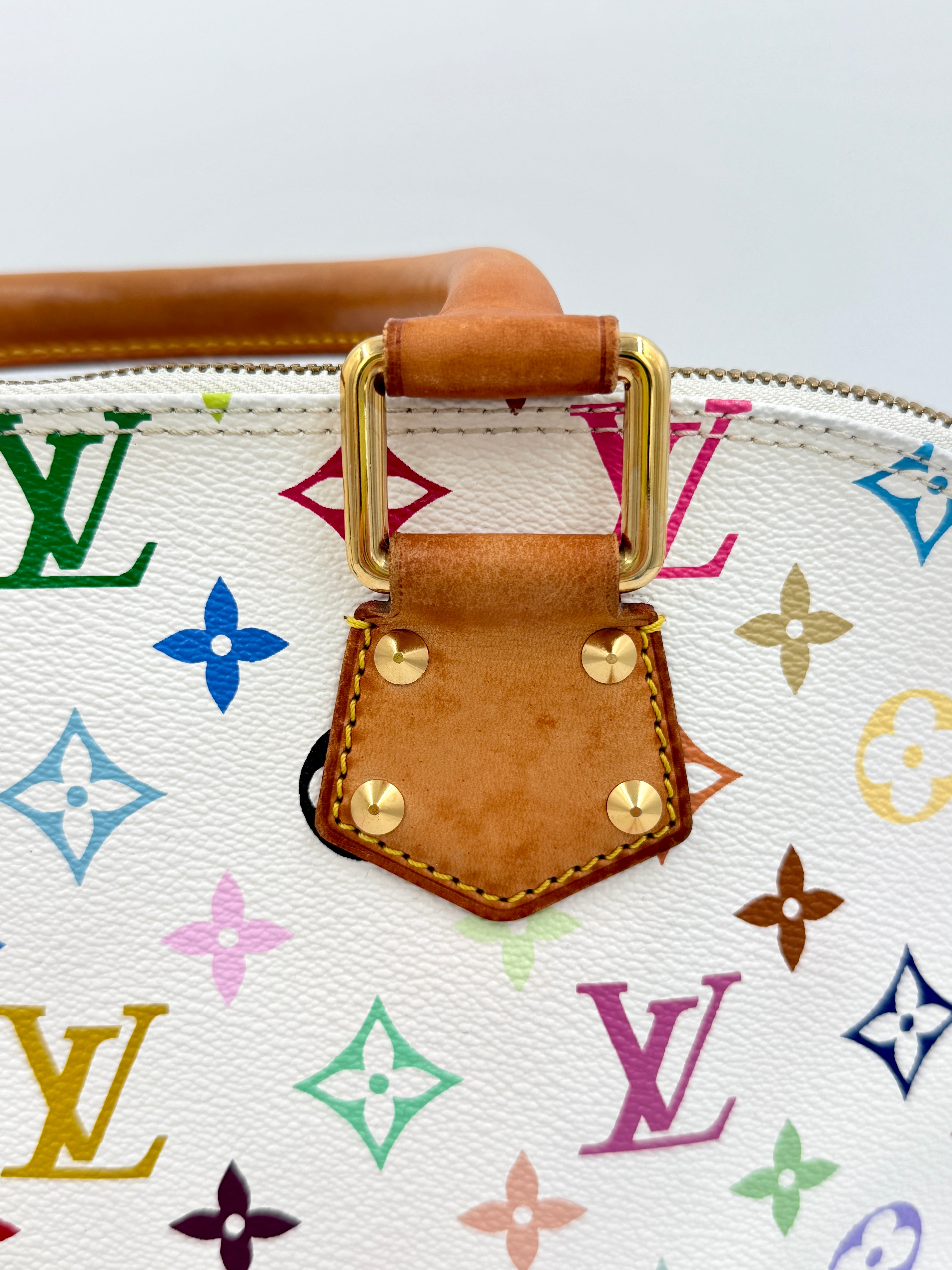 Pre-owned Louis Vuitton Monogram Multicolor Alma White - Authenticated
