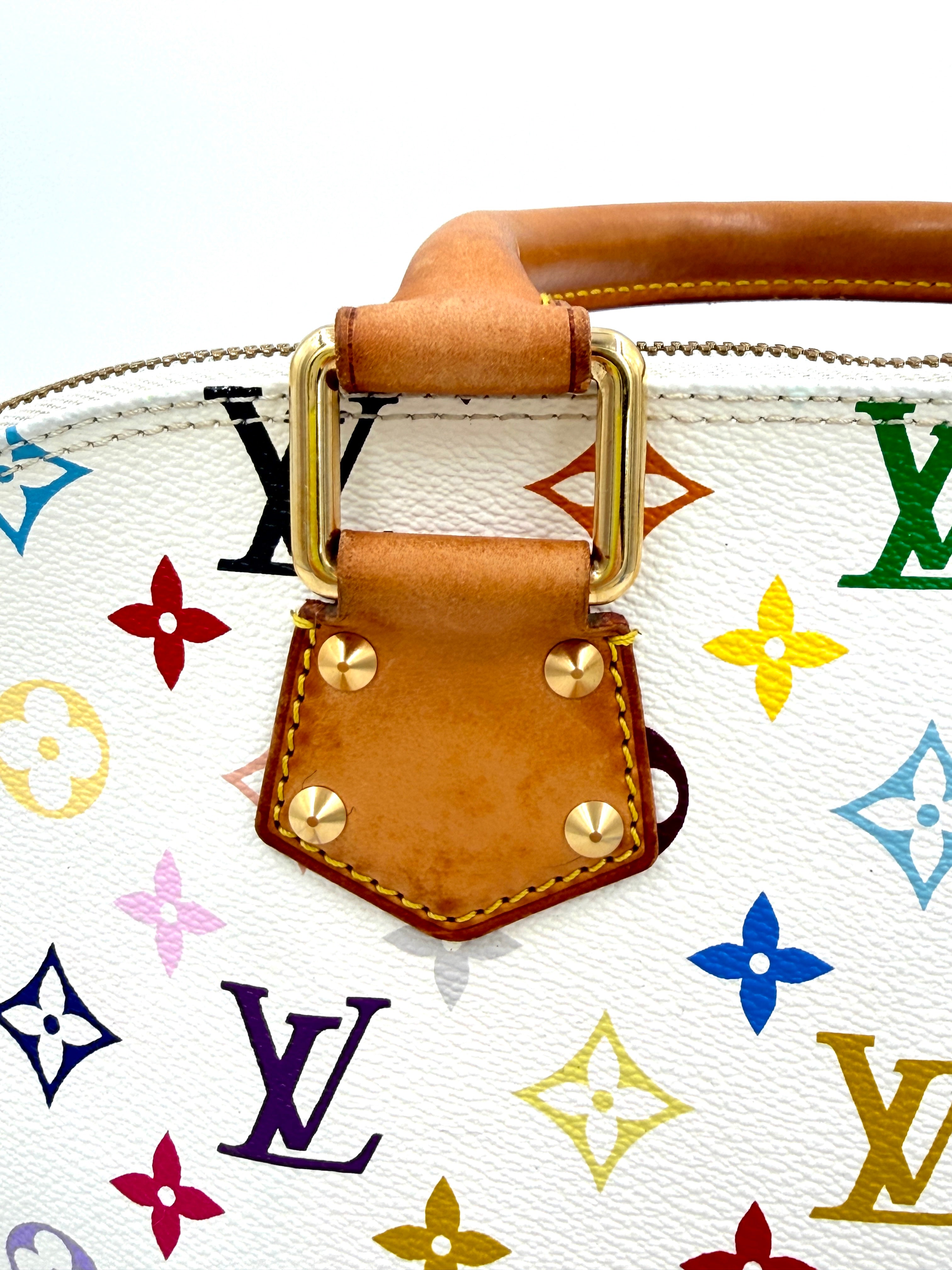 Pre-owned Louis Vuitton Monogram Multicolor Alma White - Authenticated