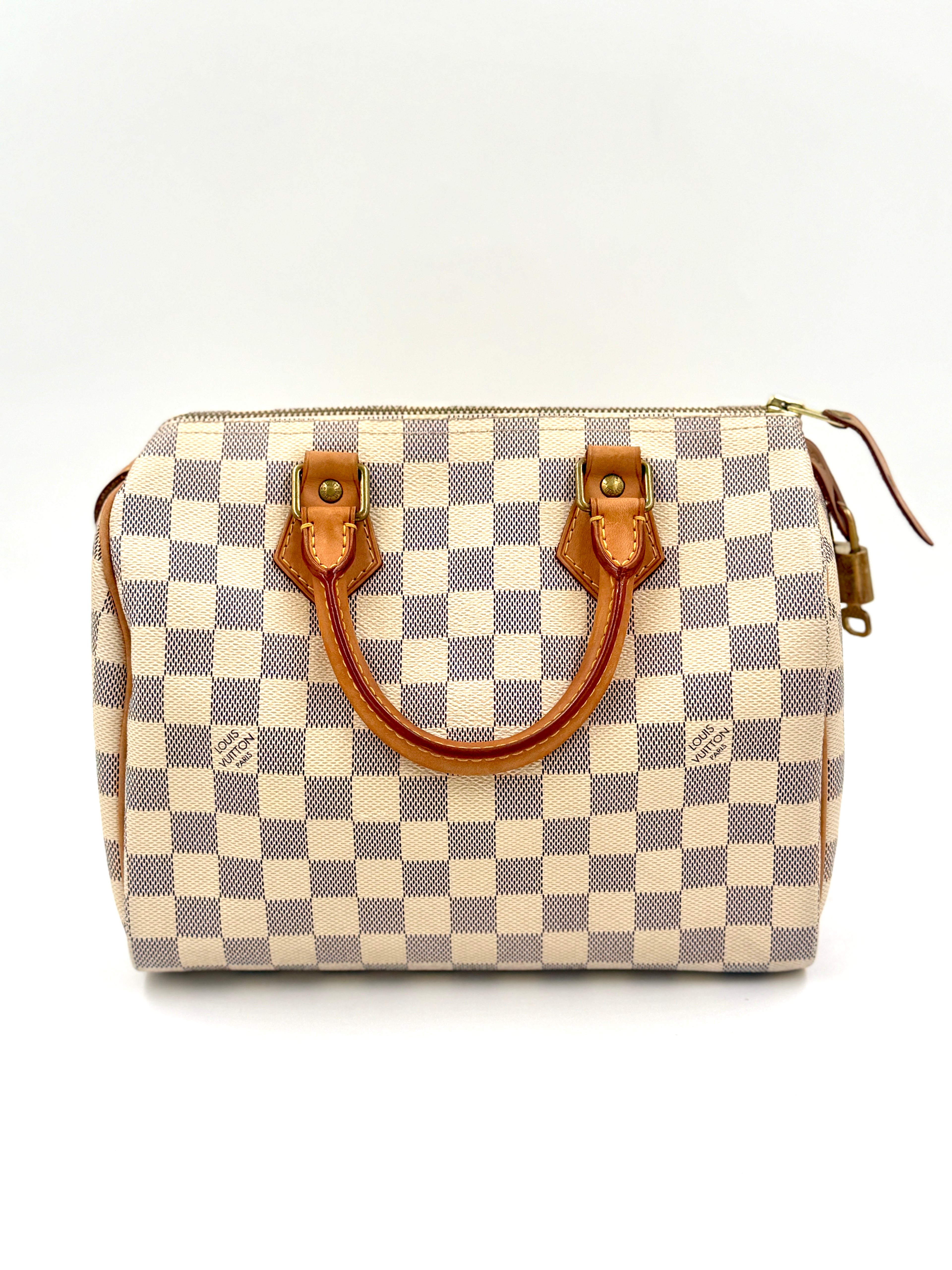 Pre-Owned Louis Vuitton Damier Azur Speedy 25 - Authenticated