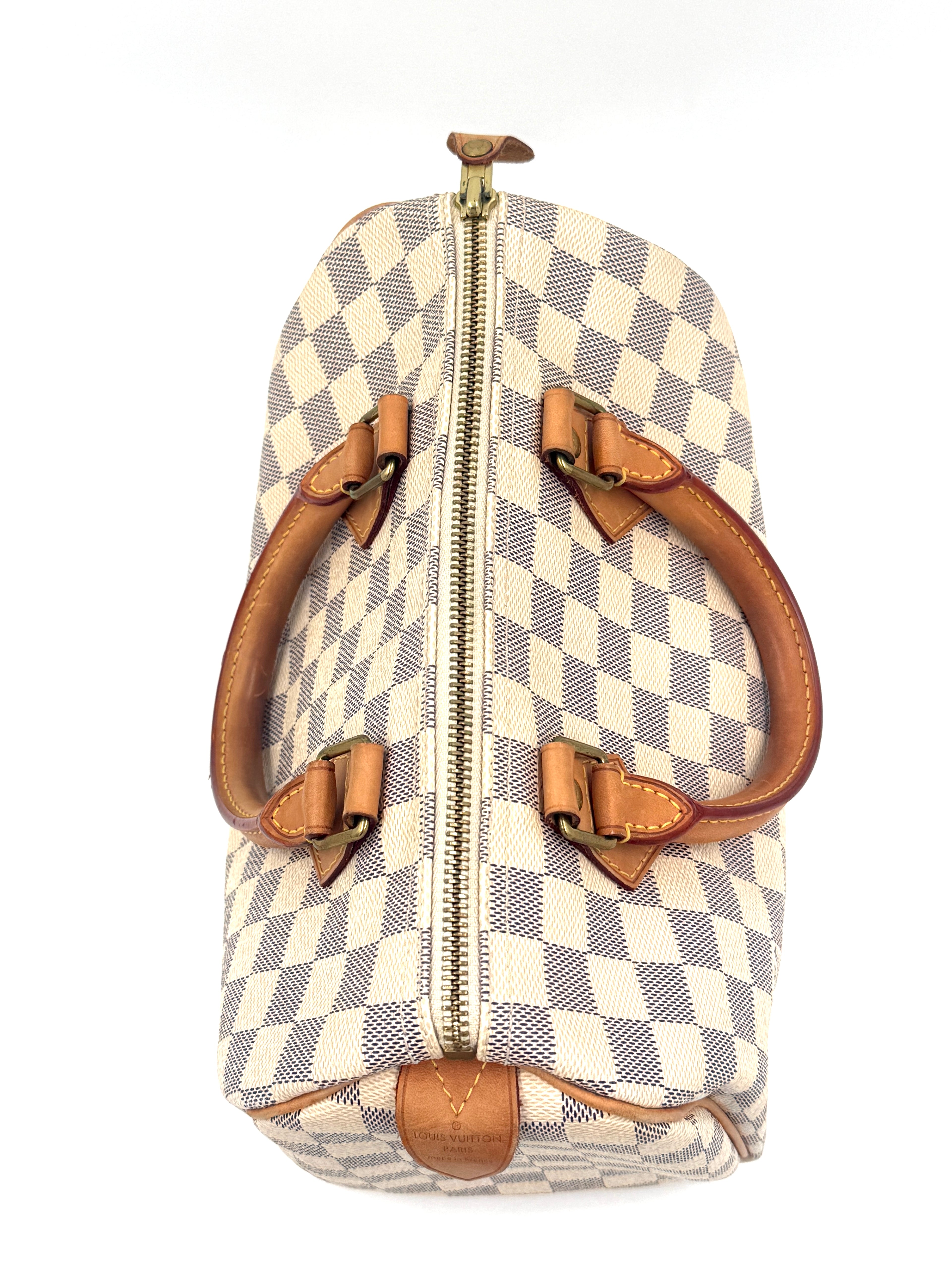 Pre-Owned Louis Vuitton Damier Azur Speedy 25 - Authenticated