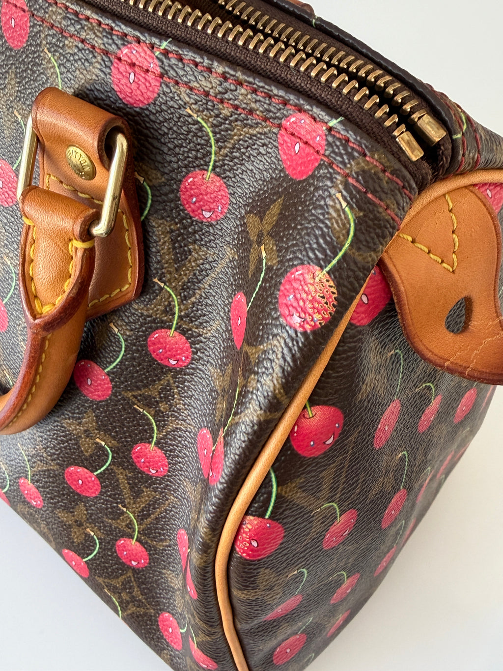 Pre-owned Louis Vuitton Speedy 25 Murakami Cherries - Authenticated