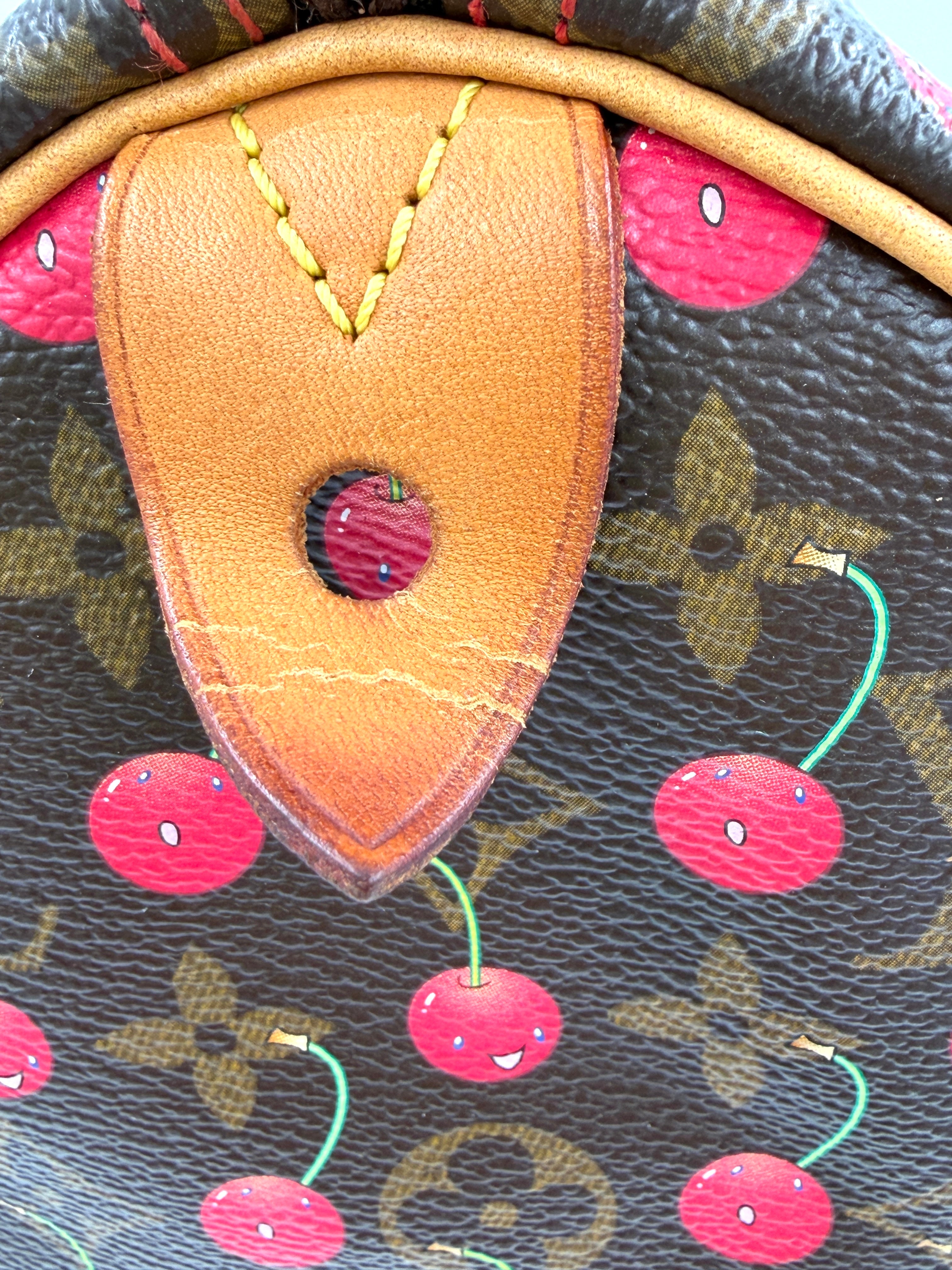 Pre-owned Louis Vuitton Speedy 25 Murakami Cherries - Authenticated