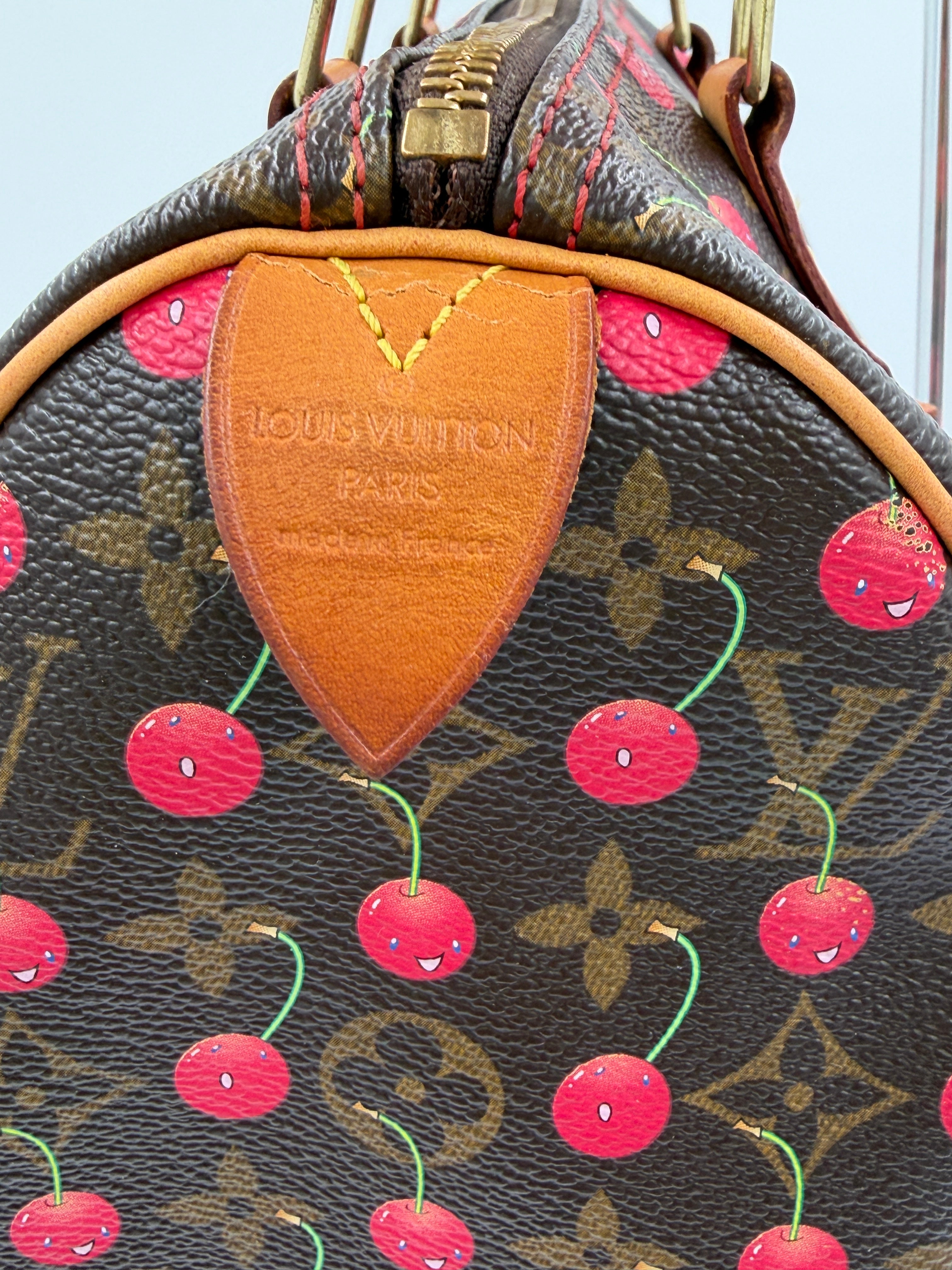 Pre-owned Louis Vuitton Speedy 25 Murakami Cherries - Authenticated