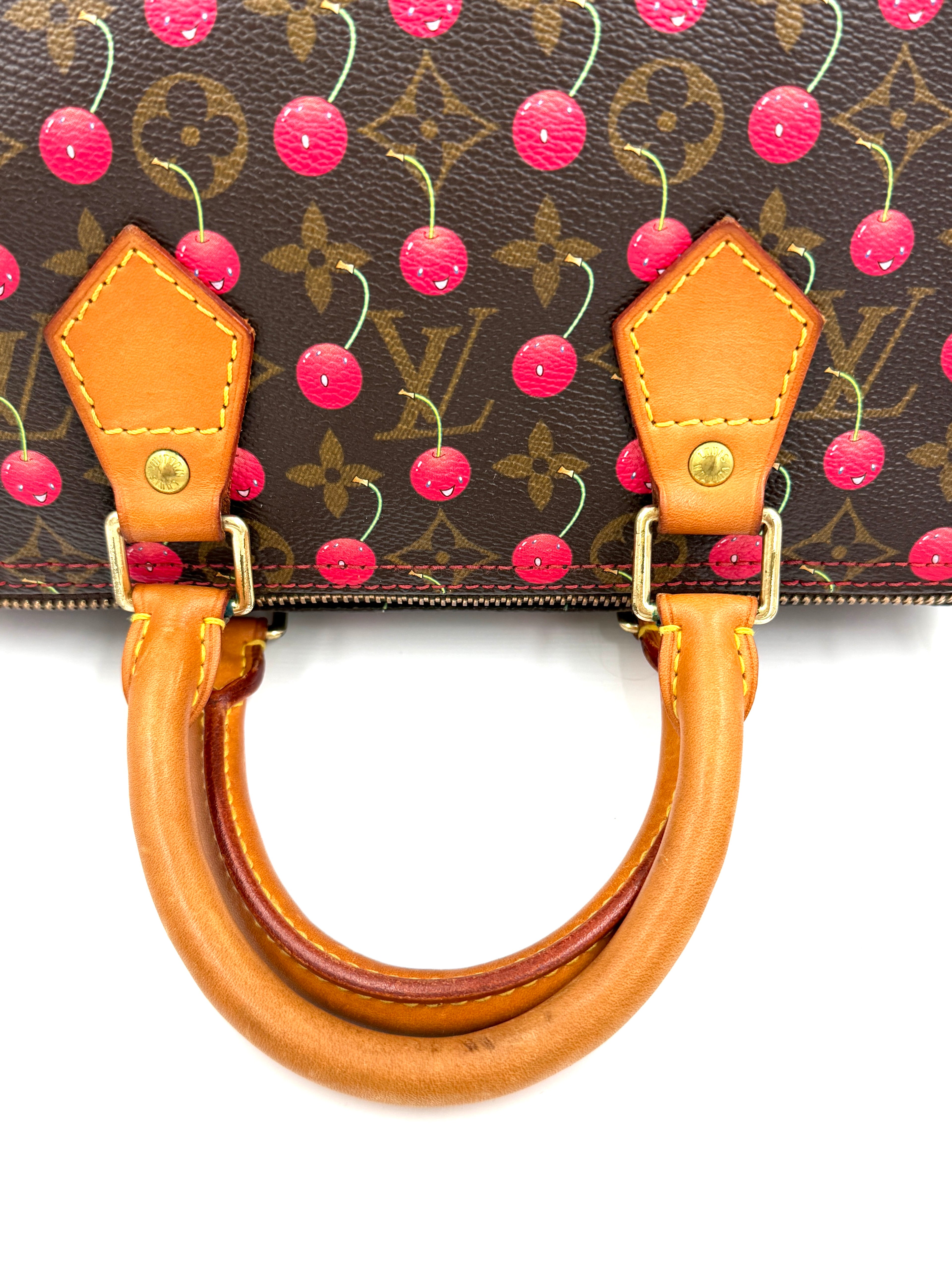 Pre-owned Louis Vuitton Speedy 25 Murakami Cherries - Authenticated