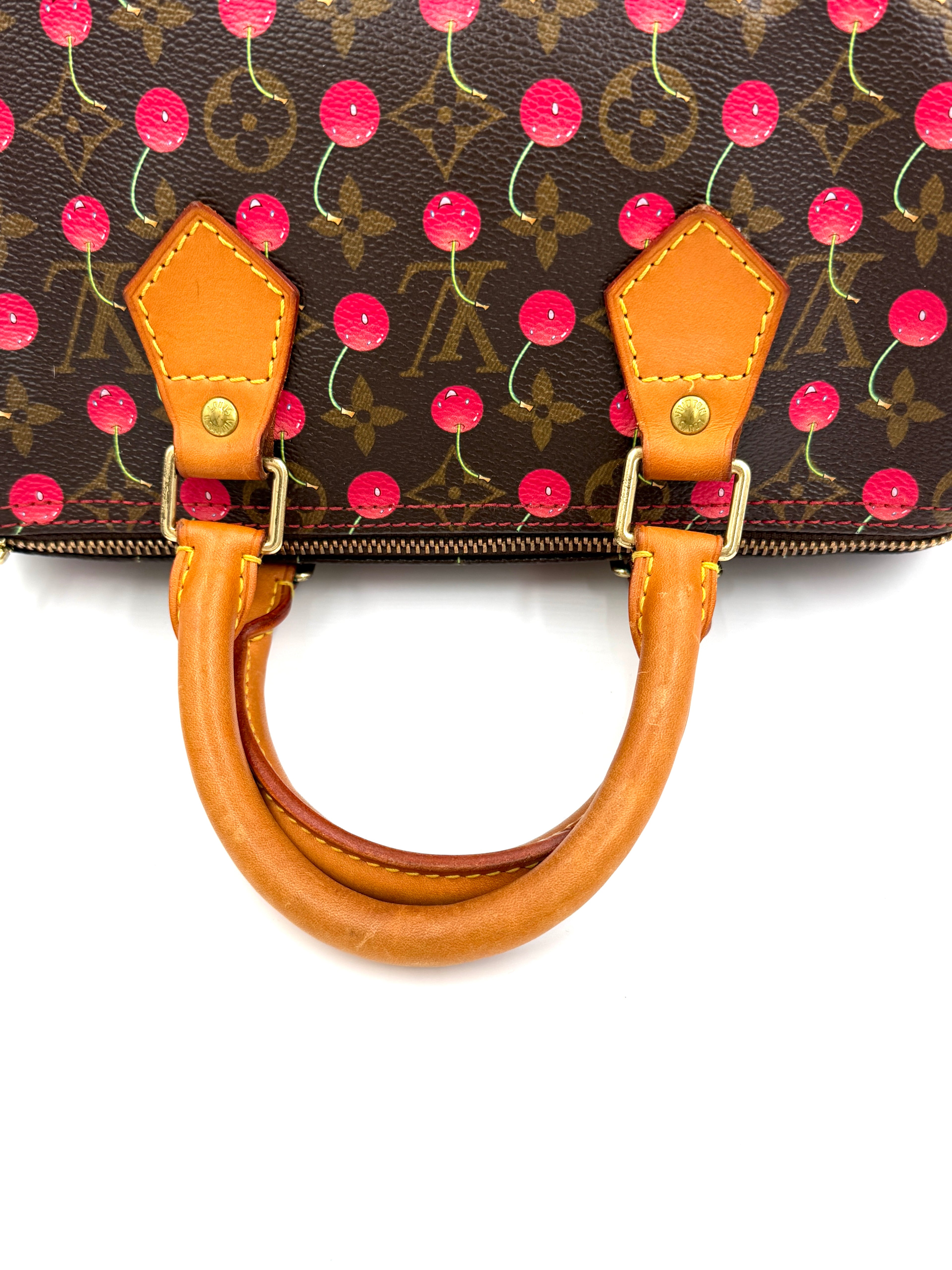 Pre-owned Louis Vuitton Speedy 25 Murakami Cherries - Authenticated