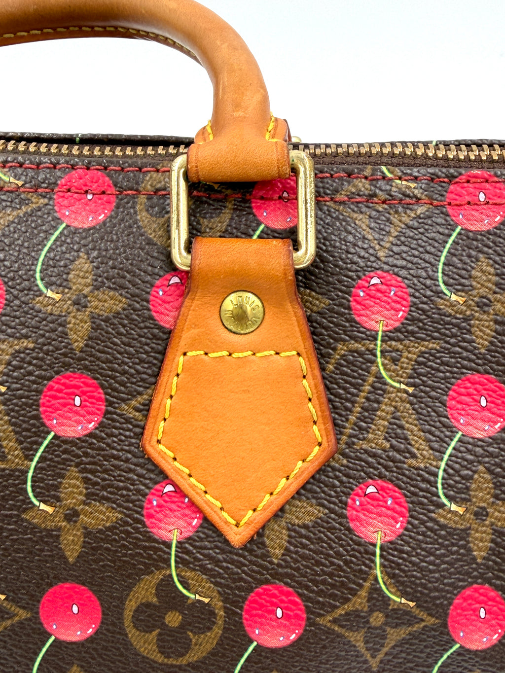 Pre-owned Louis Vuitton Speedy 25 Murakami Cherries - Authenticated