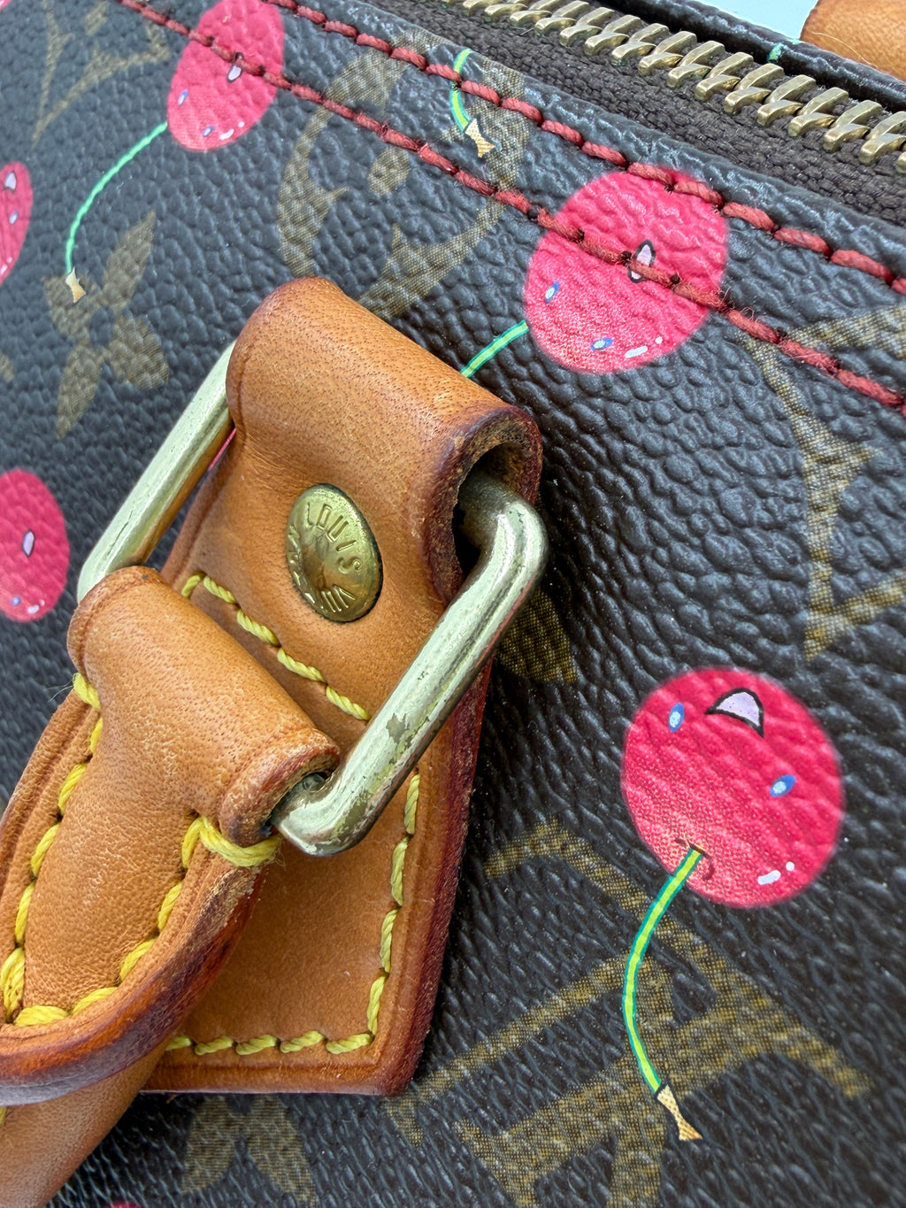 Pre-owned Louis Vuitton Speedy 25 Murakami Cherries - Authenticated
