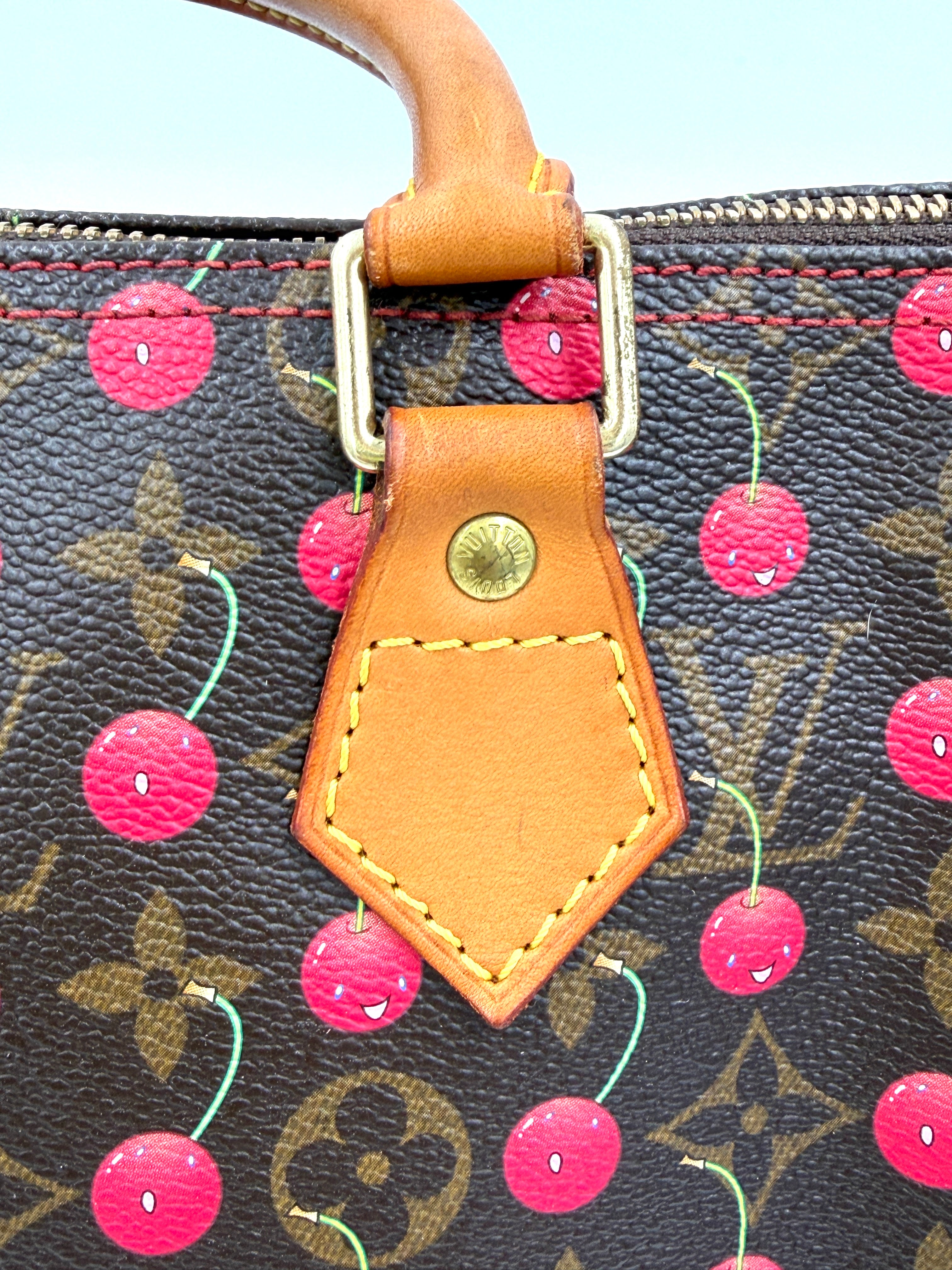Pre-owned Louis Vuitton Speedy 25 Murakami Cherries - Authenticated