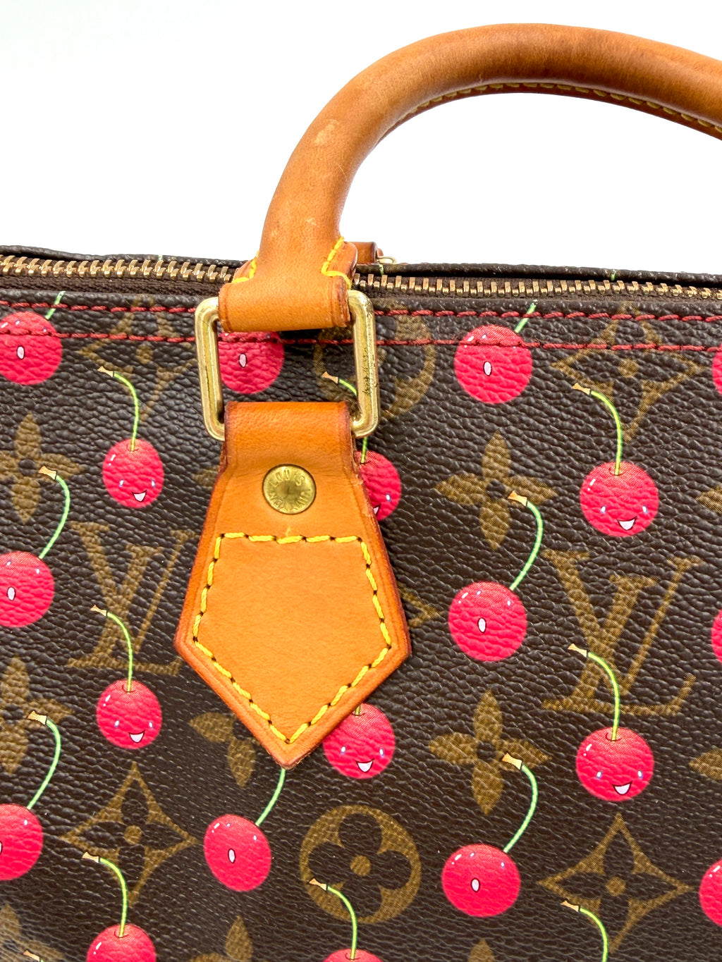 Pre-owned Louis Vuitton Speedy 25 Murakami Cherries - Authenticated