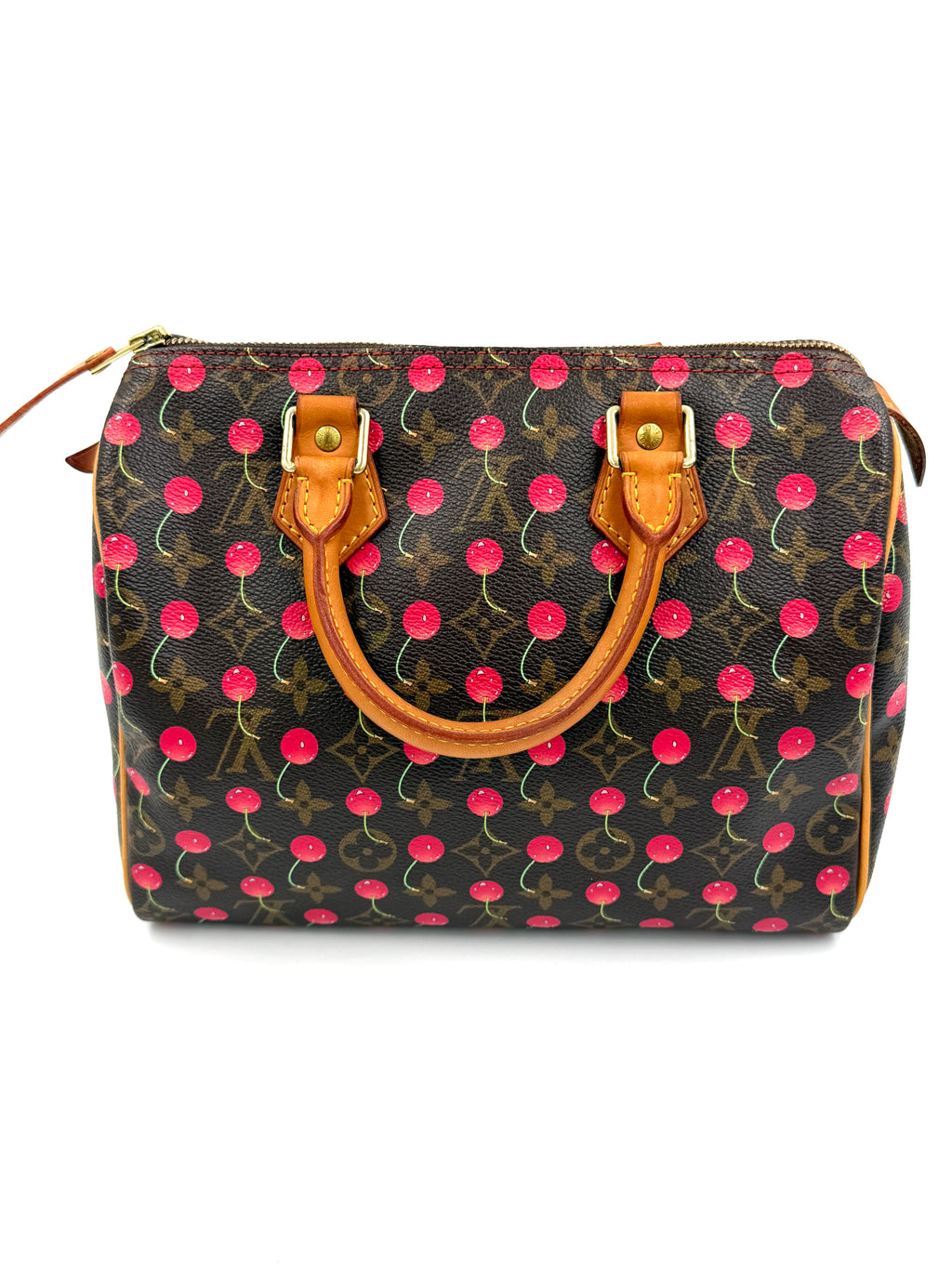 Pre-owned Louis Vuitton Speedy 25 Murakami Cherries - Authenticated