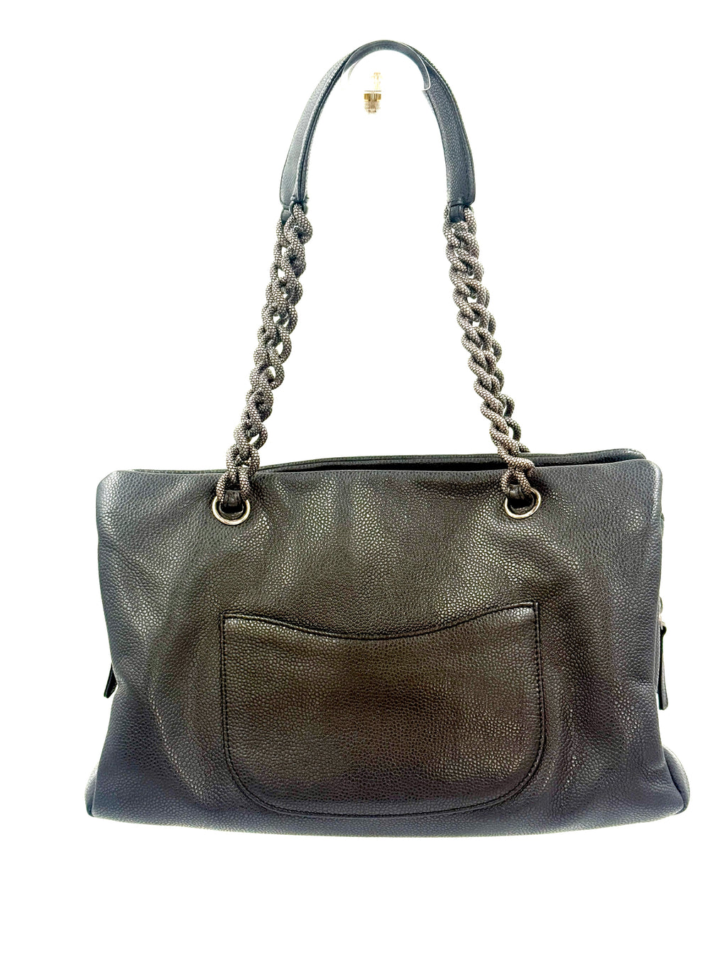 Pre-Owned Chanel 31 Tote Charcoal Caviar Leather Medium - Authenticated