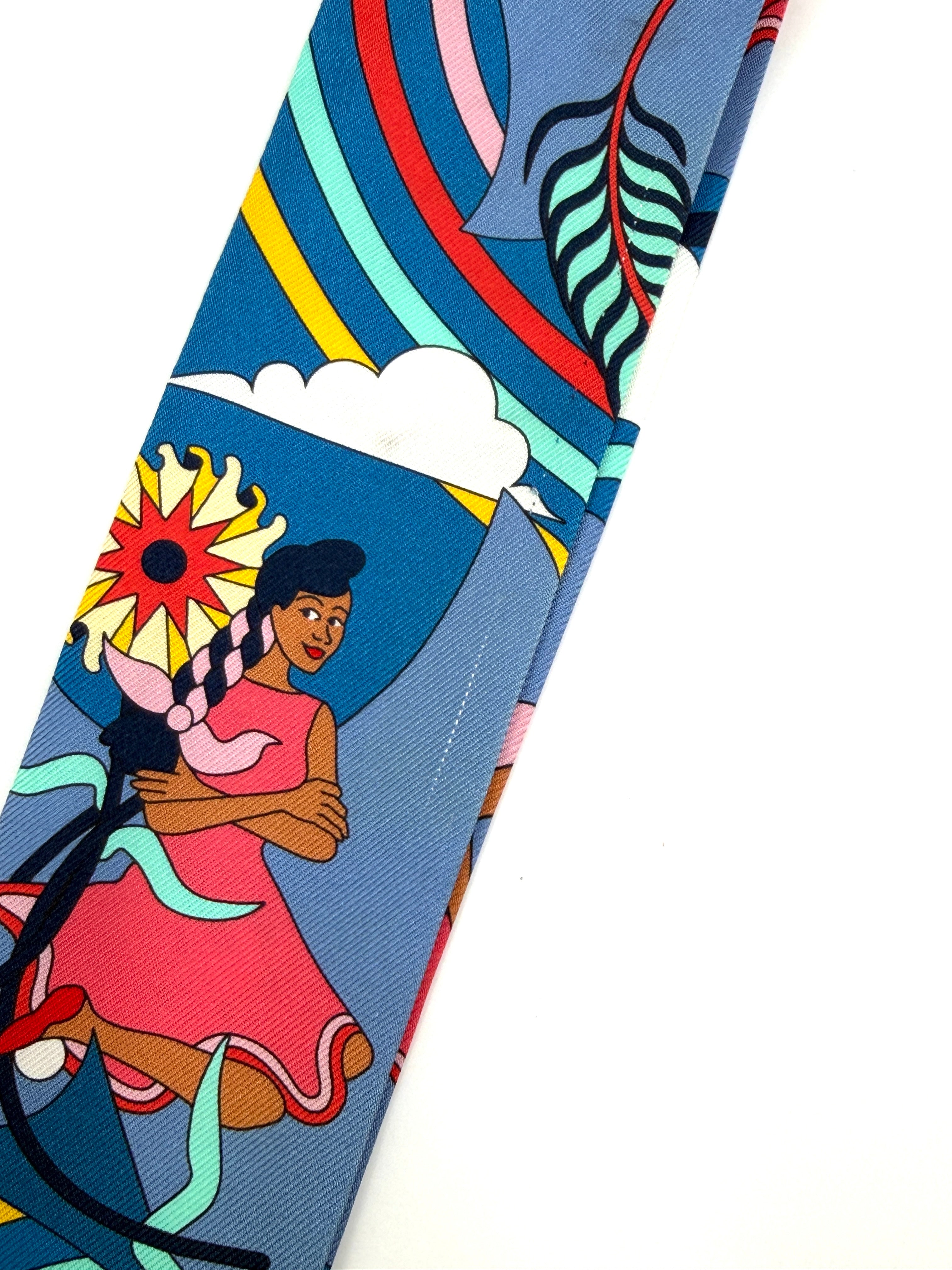 Pre-owned Hermès Carrés Volants Silk Twilly - Authenticated