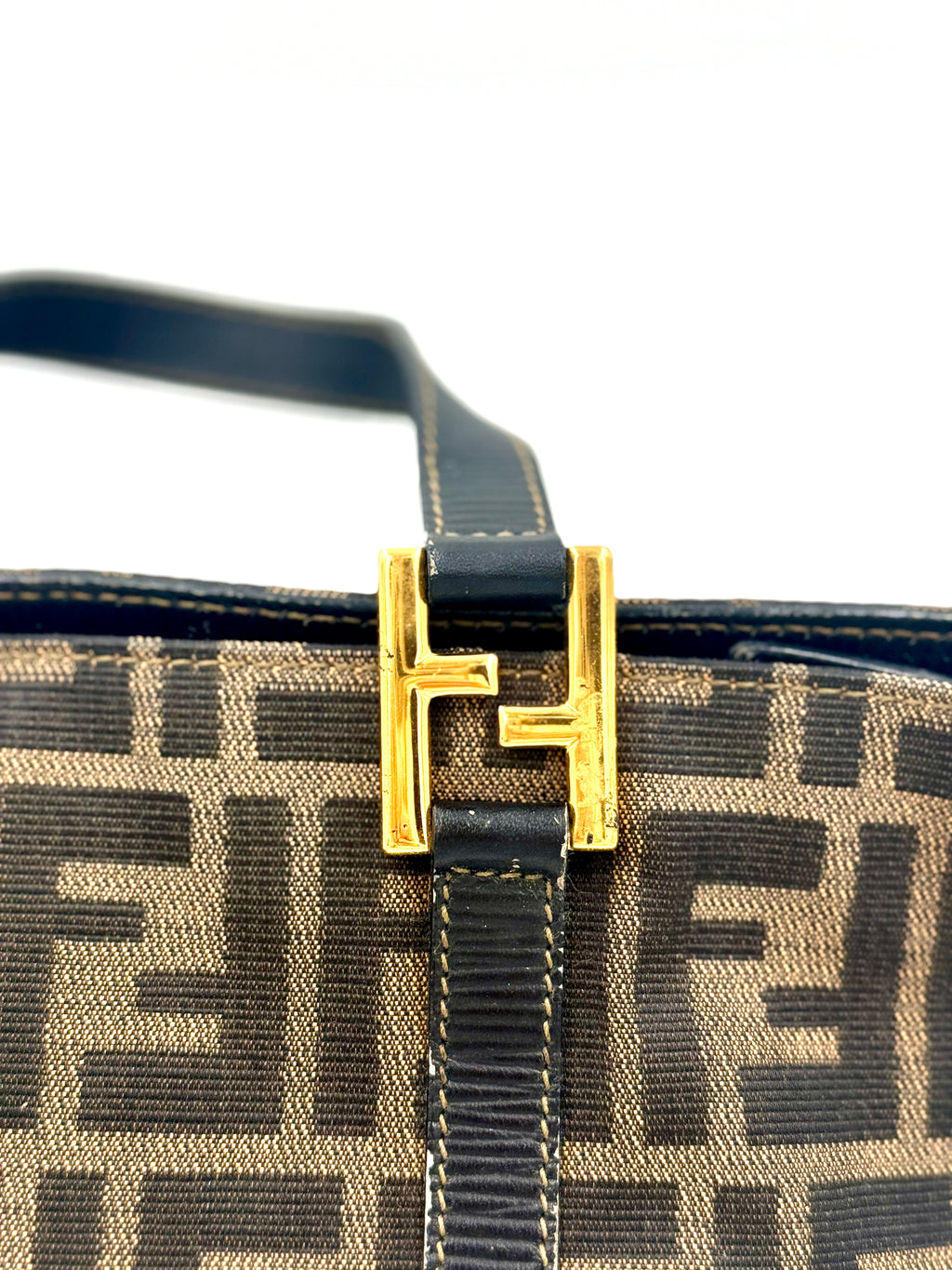 Pre-Owned Fendi Zucca Canvas Zip Tote - Authenticated