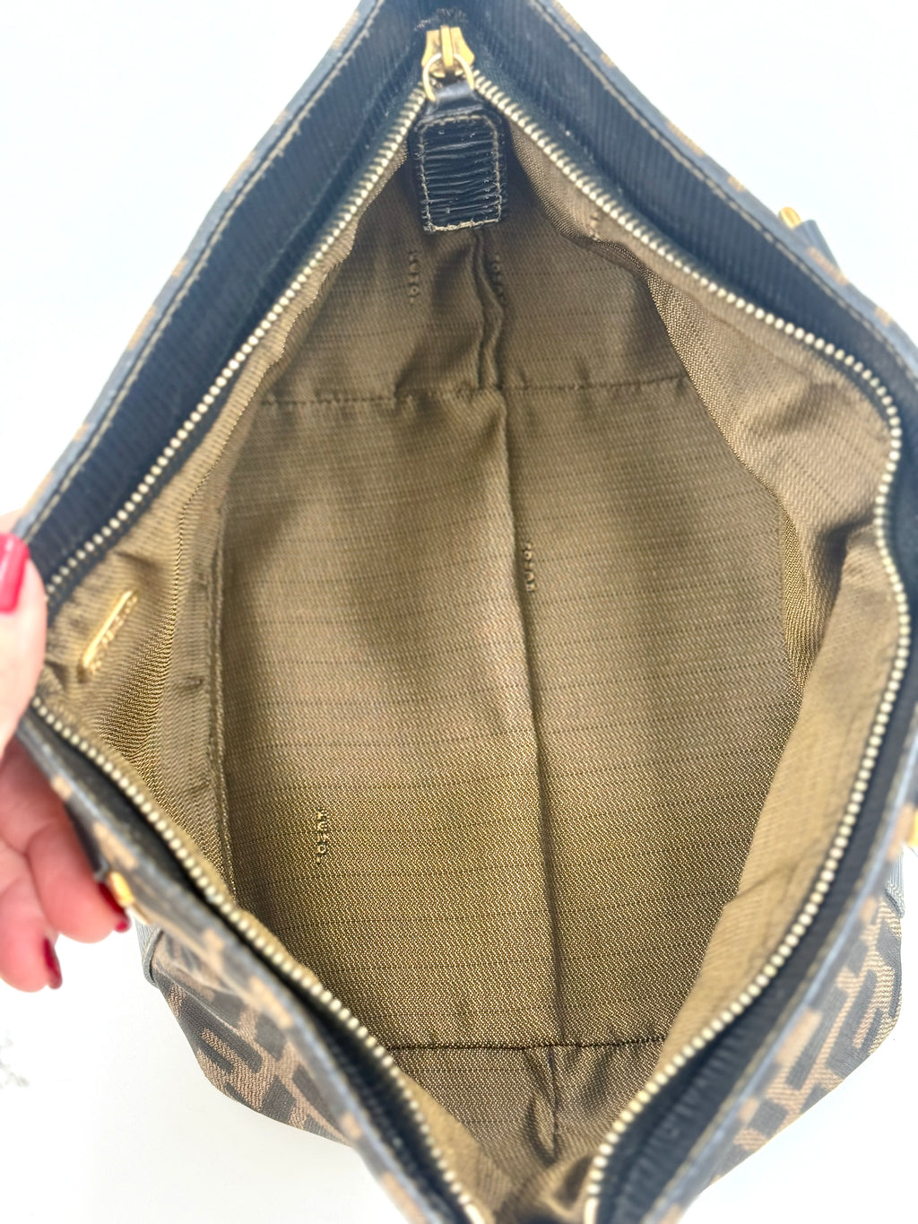 Pre-Owned Fendi Zucca Canvas Zip Tote - Authenticated