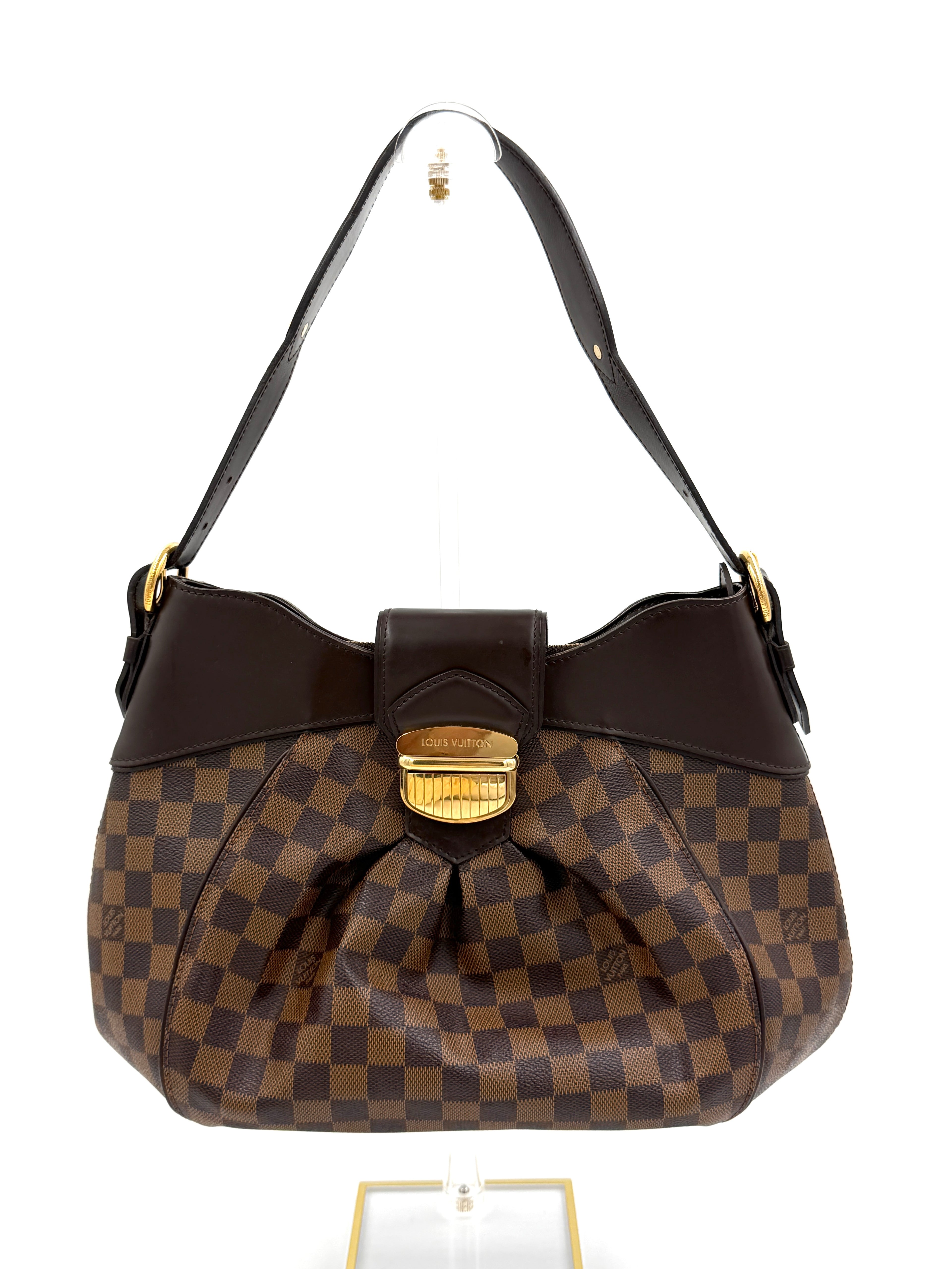 Pre-owned Louis Vuitton Sistina MM Damier Ebene Hobo Bag - Authenticated