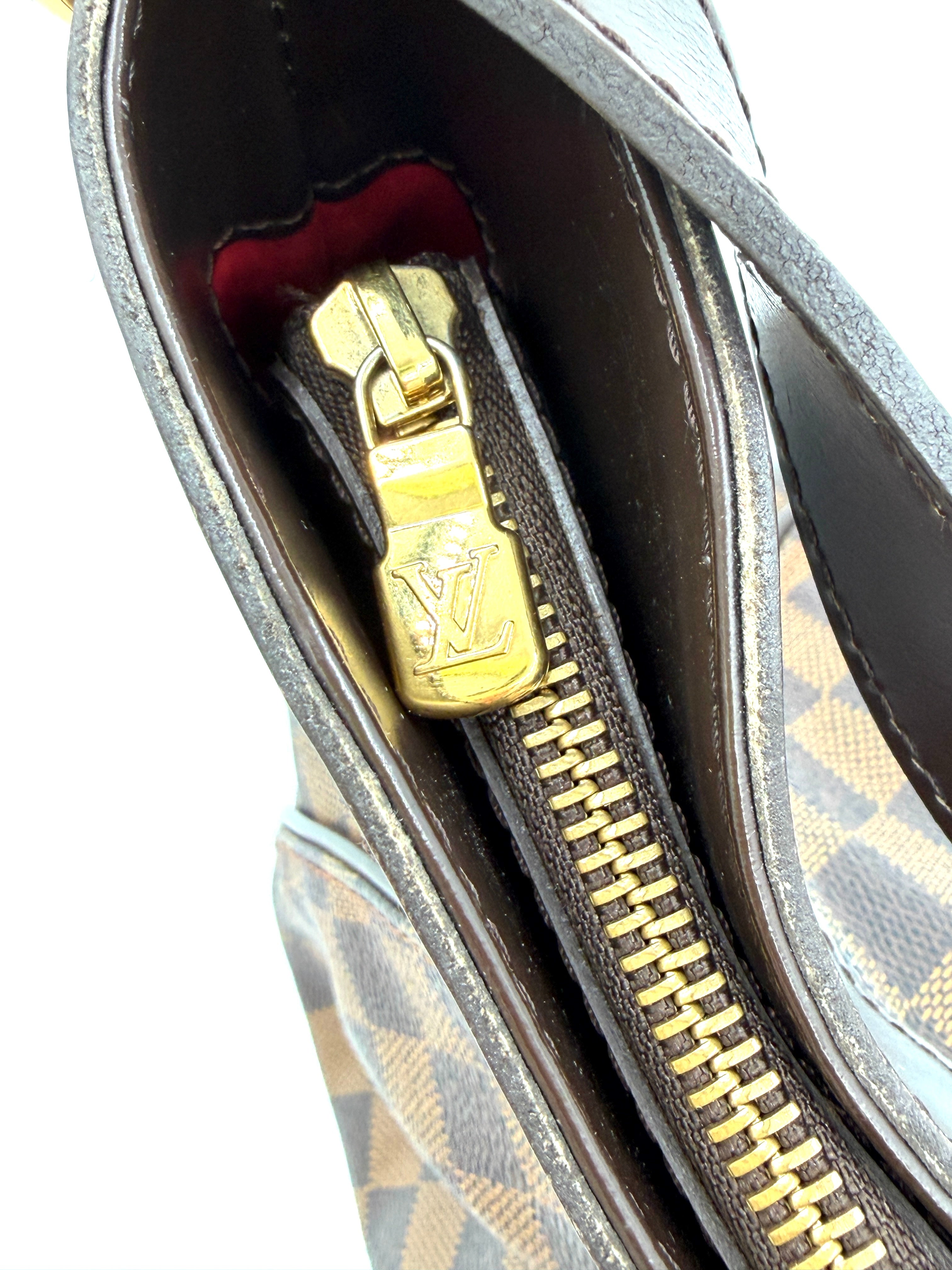 Pre-owned Louis Vuitton Sistina MM Damier Ebene Hobo Bag - Authenticated