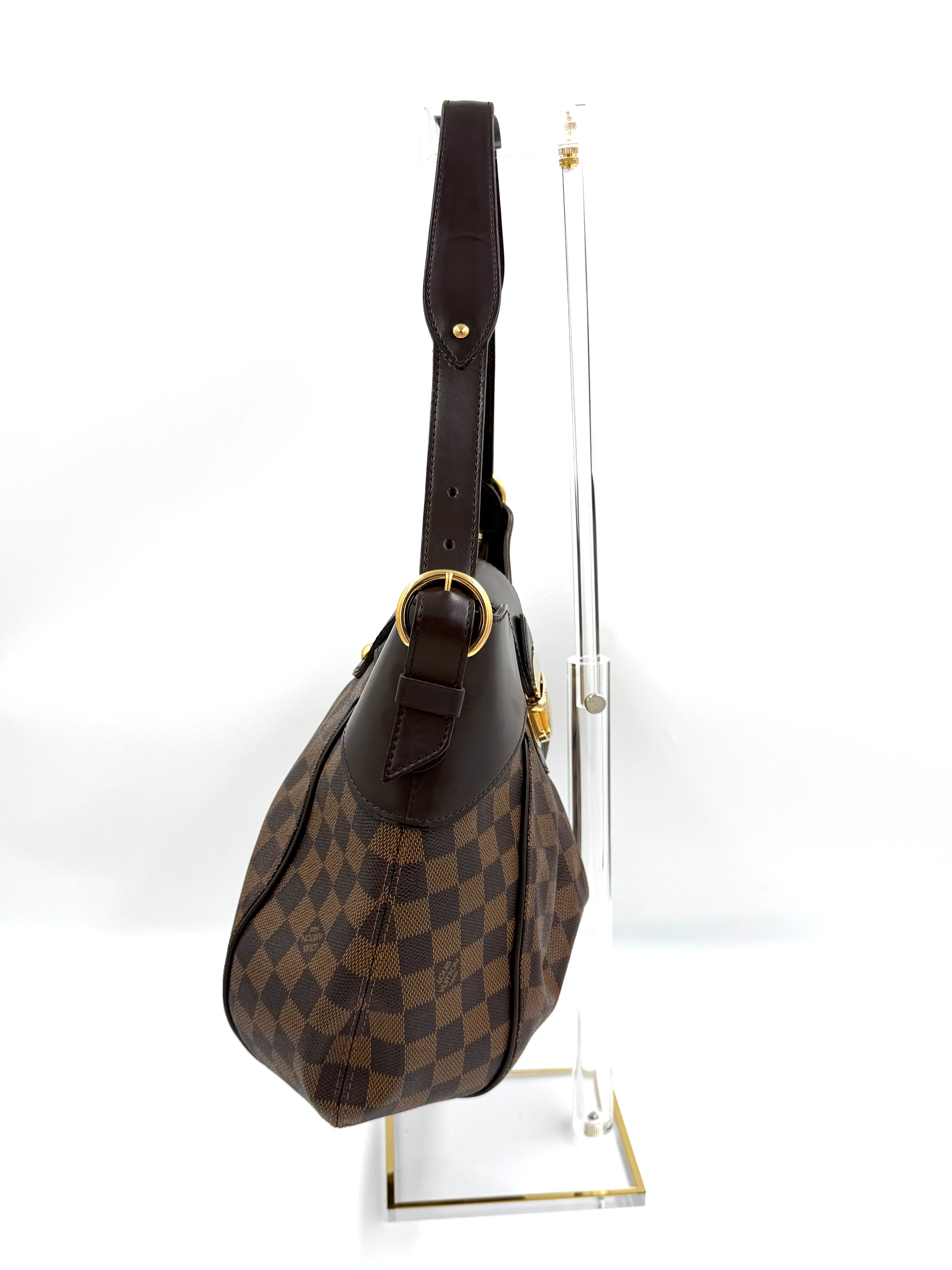 Pre-owned Louis Vuitton Sistina MM Damier Ebene Hobo Bag - Authenticated