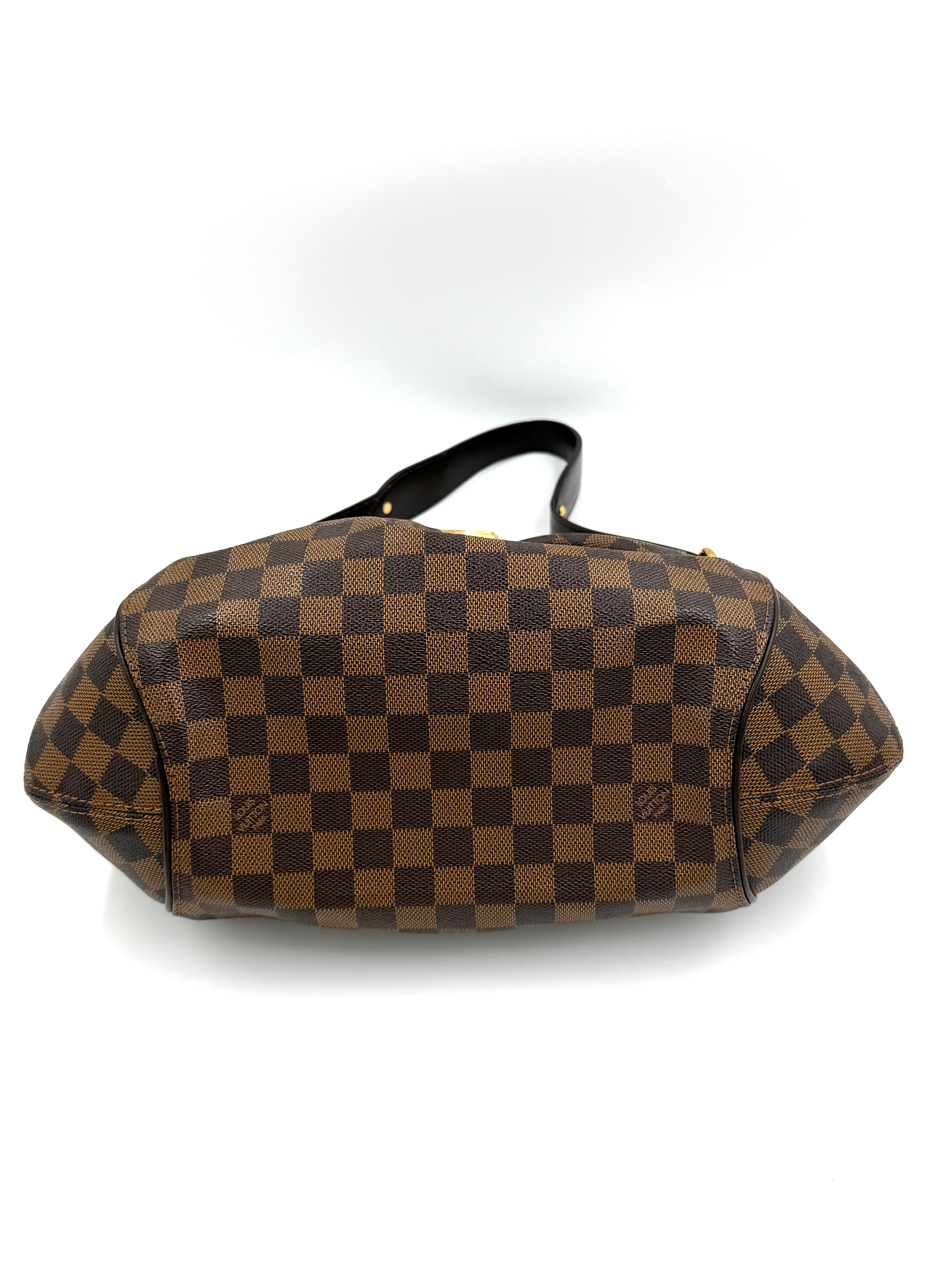 Pre-owned Louis Vuitton Sistina MM Damier Ebene Hobo Bag - Authenticated
