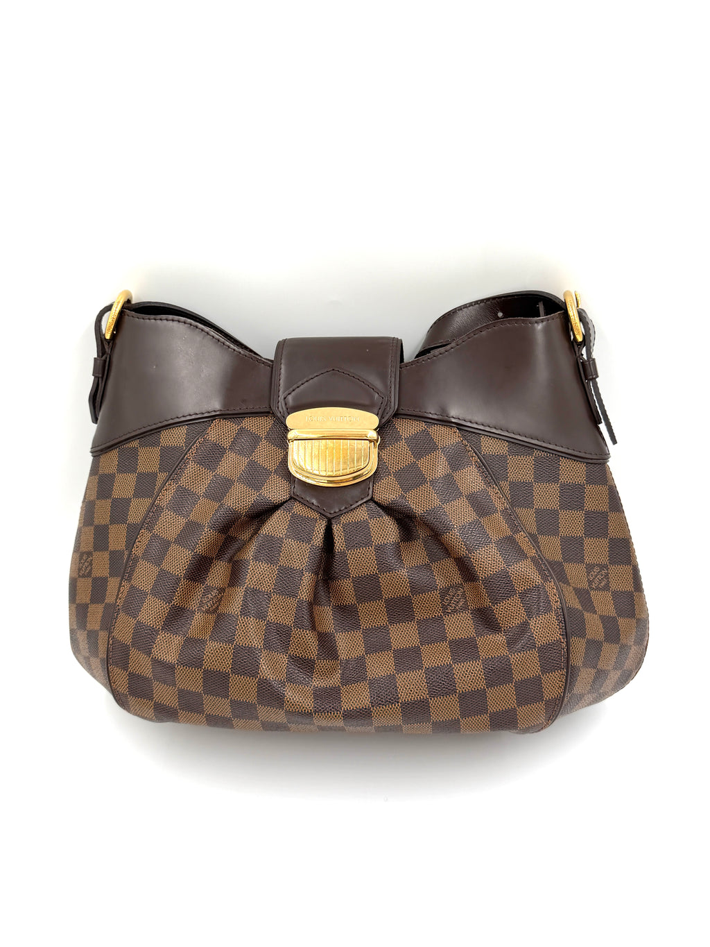 Pre-owned Louis Vuitton Sistina MM Damier Ebene Hobo Bag - Authenticated
