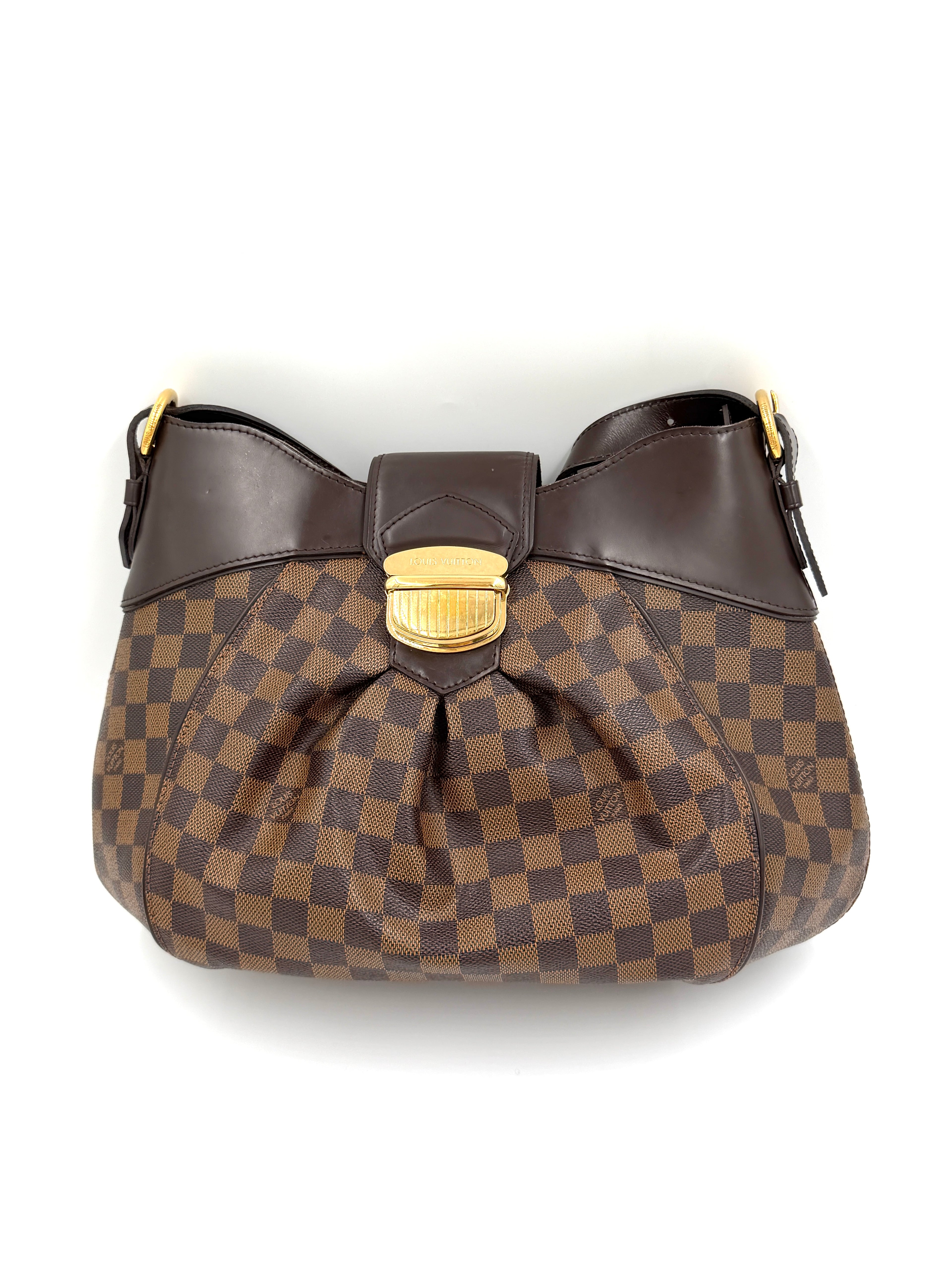 Pre-owned Louis Vuitton Sistina MM Damier Ebene Hobo Bag - Authenticated
