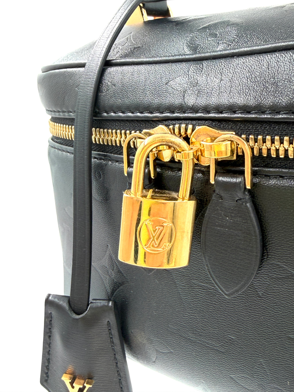 Pre-Owned Louis Vuitton Black Leather Vanity PM Like New - Authenticated