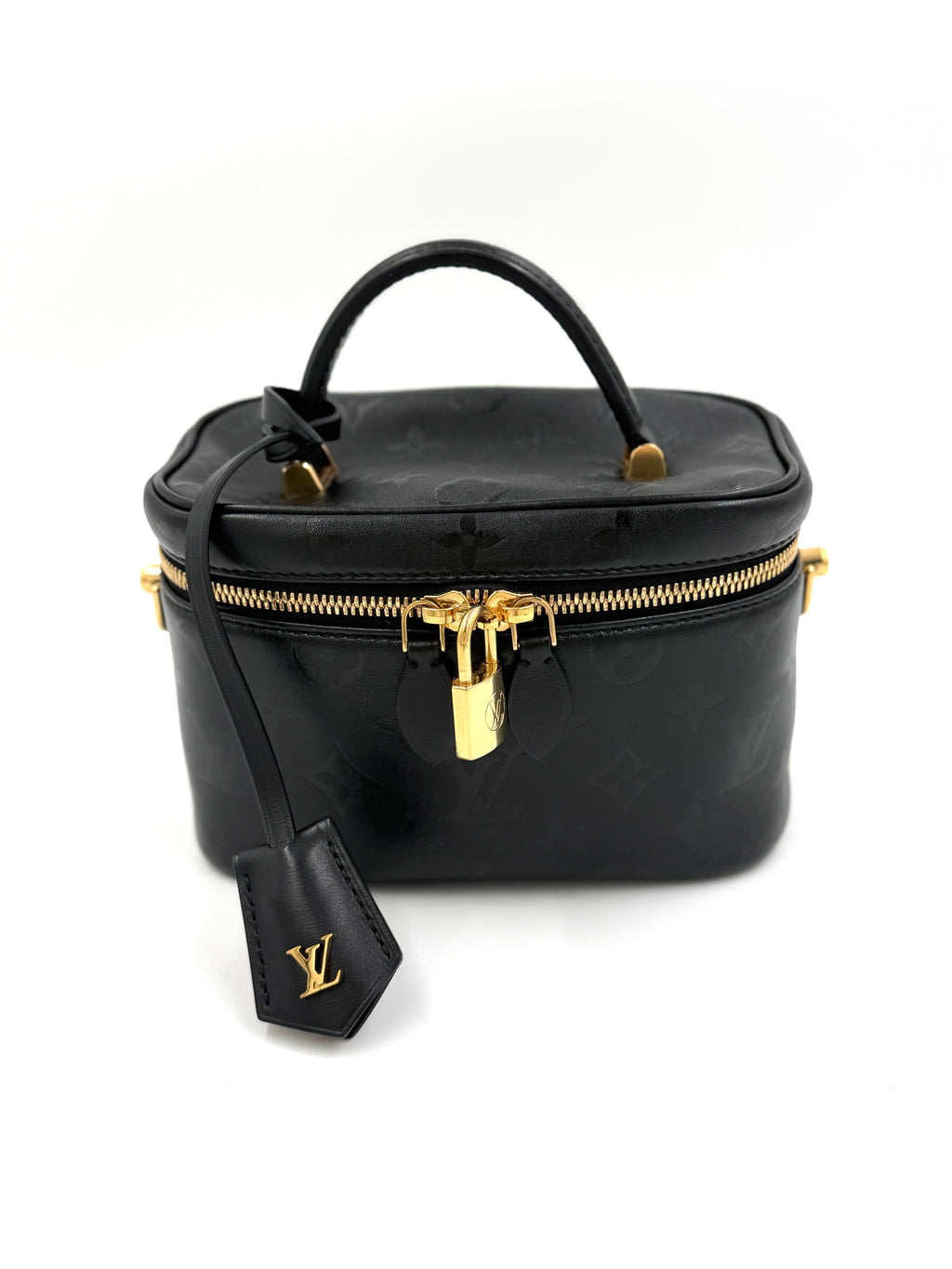 Pre-Owned Louis Vuitton Black Leather Vanity PM Like New - Authenticated