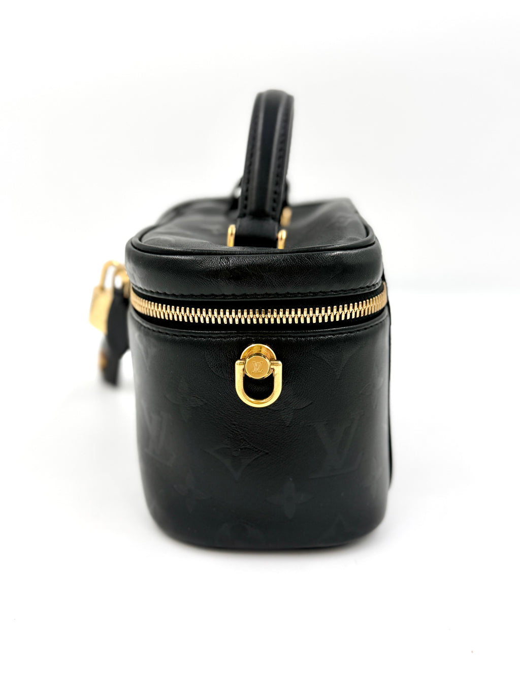 Pre-Owned Louis Vuitton Black Leather Vanity PM Like New - Authenticated