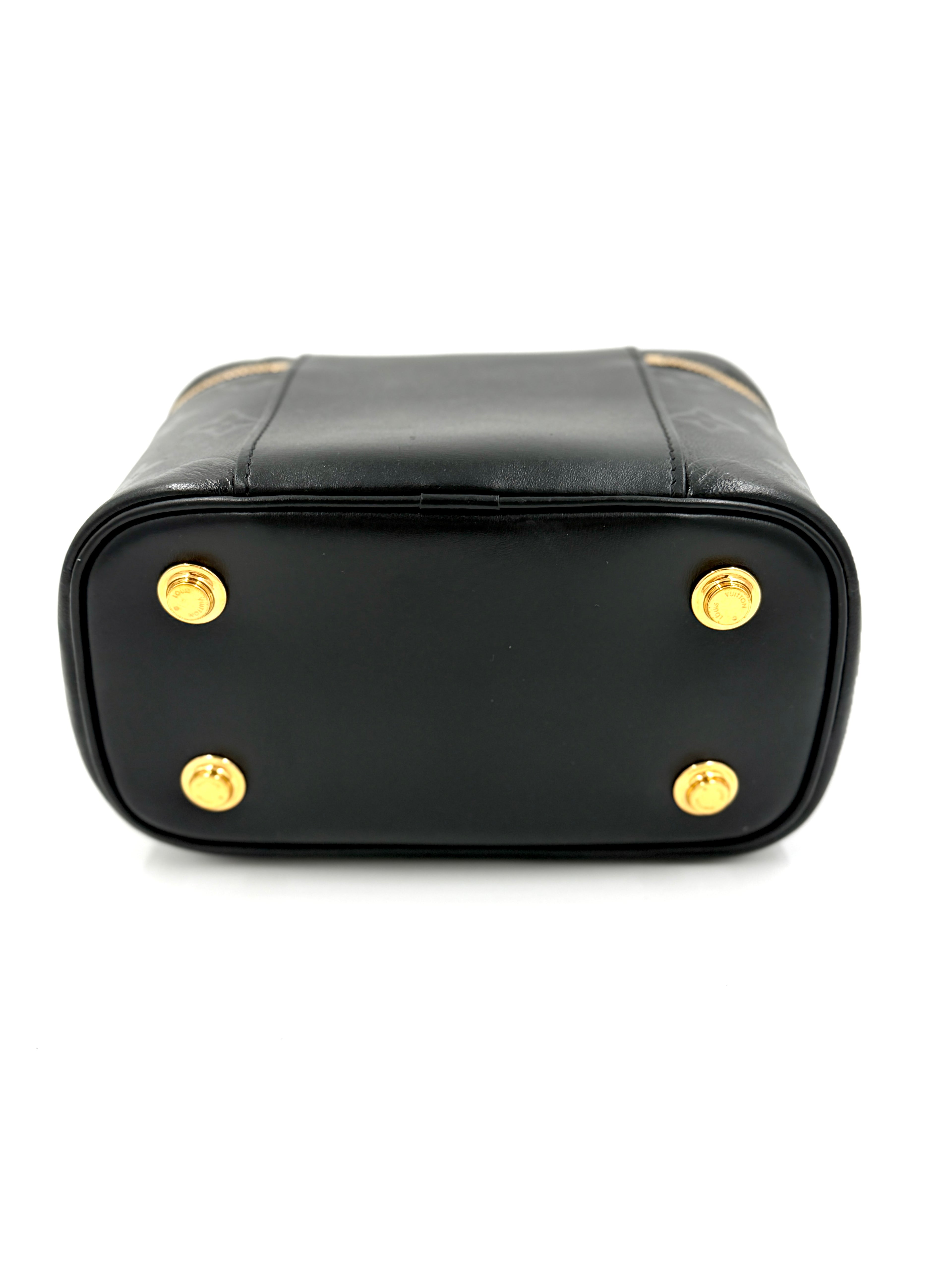 Pre-Owned Louis Vuitton Black Leather Vanity PM Like New - Authenticated