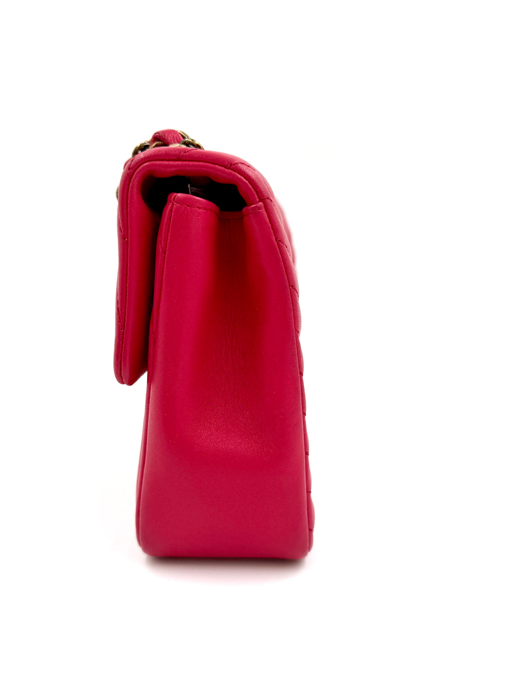 Pre-Owned Chanel Borse Romane Single Flap Red - Authenticated