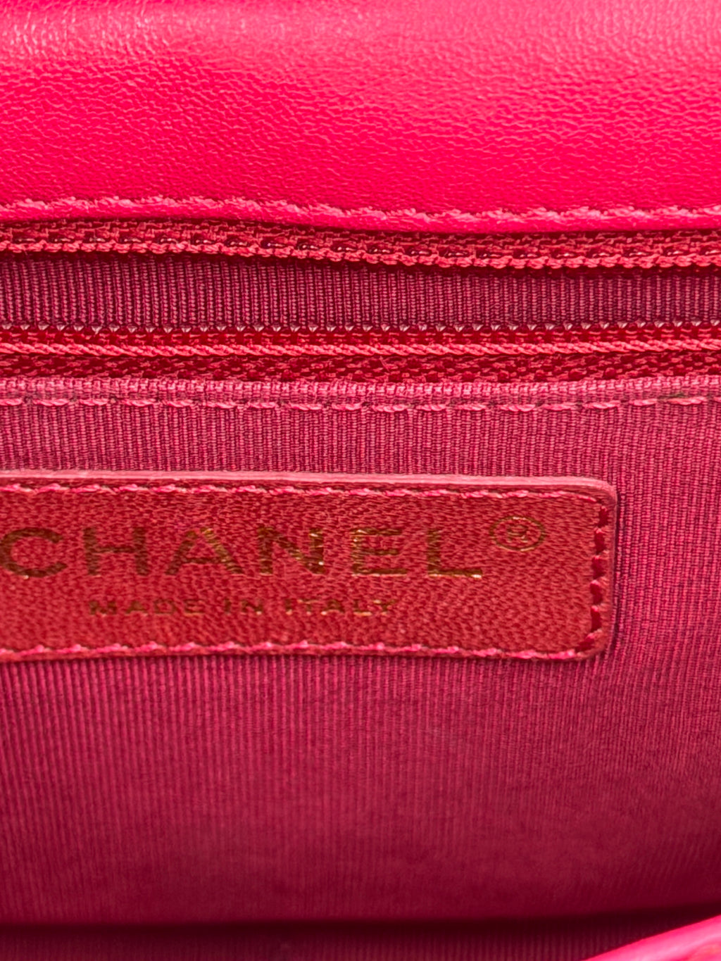 Pre-Owned Chanel Borse Romane Single Flap Red - Authenticated