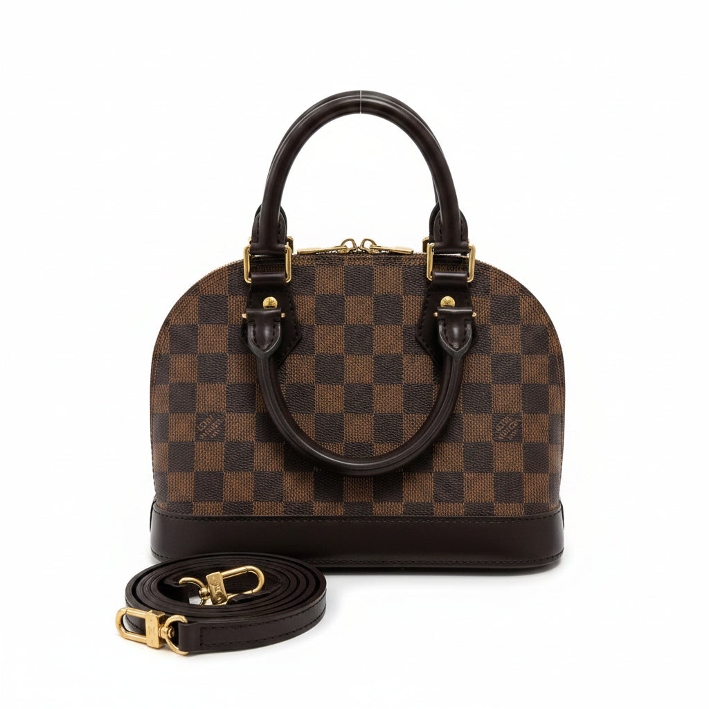 Pre-owned Louis Vuitton Damier Ebene Alma BB - Authenticated