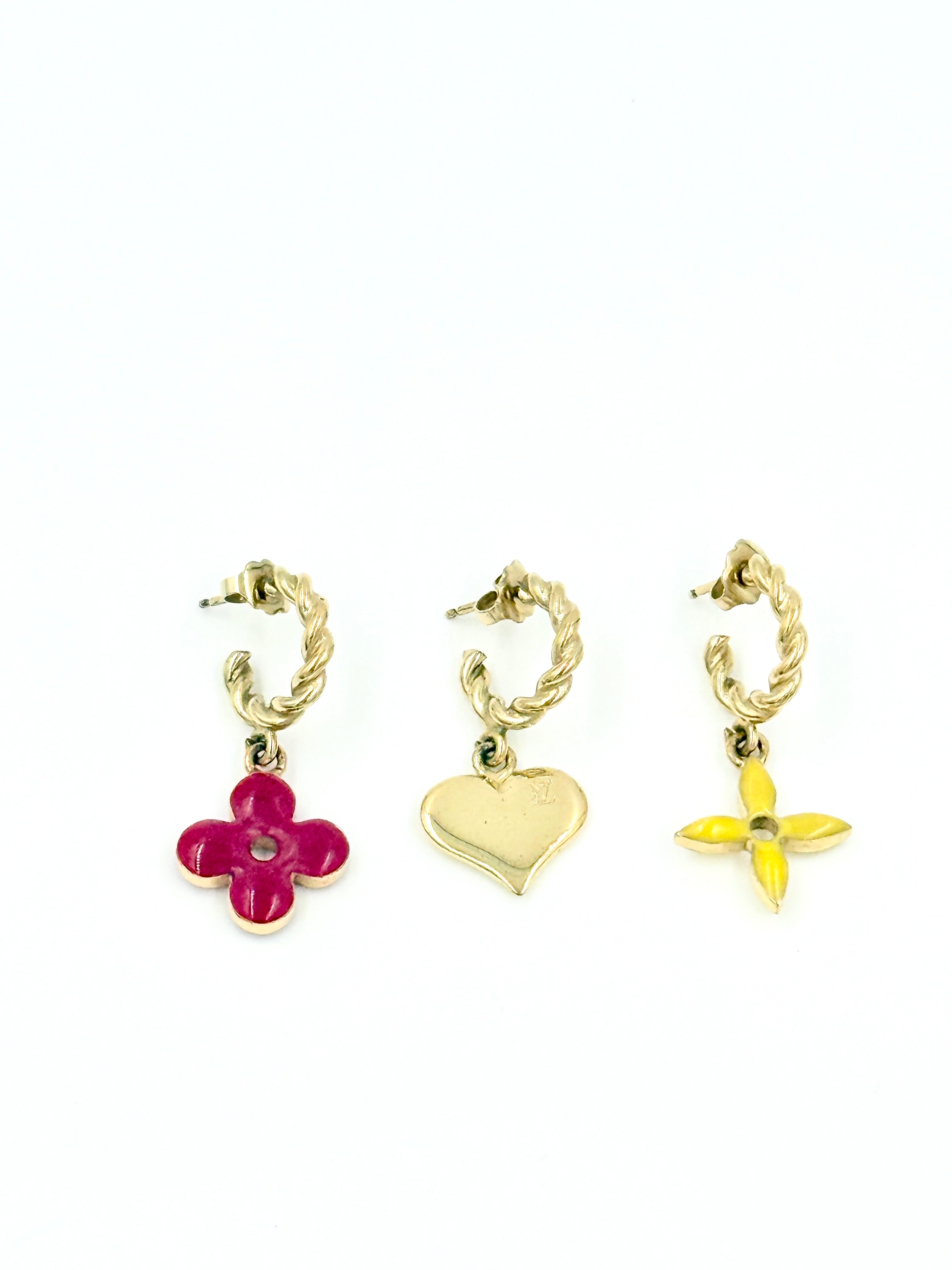 Pre-Owned Louis Vuitton Sweet Monogram Earring Trio - Authenticated