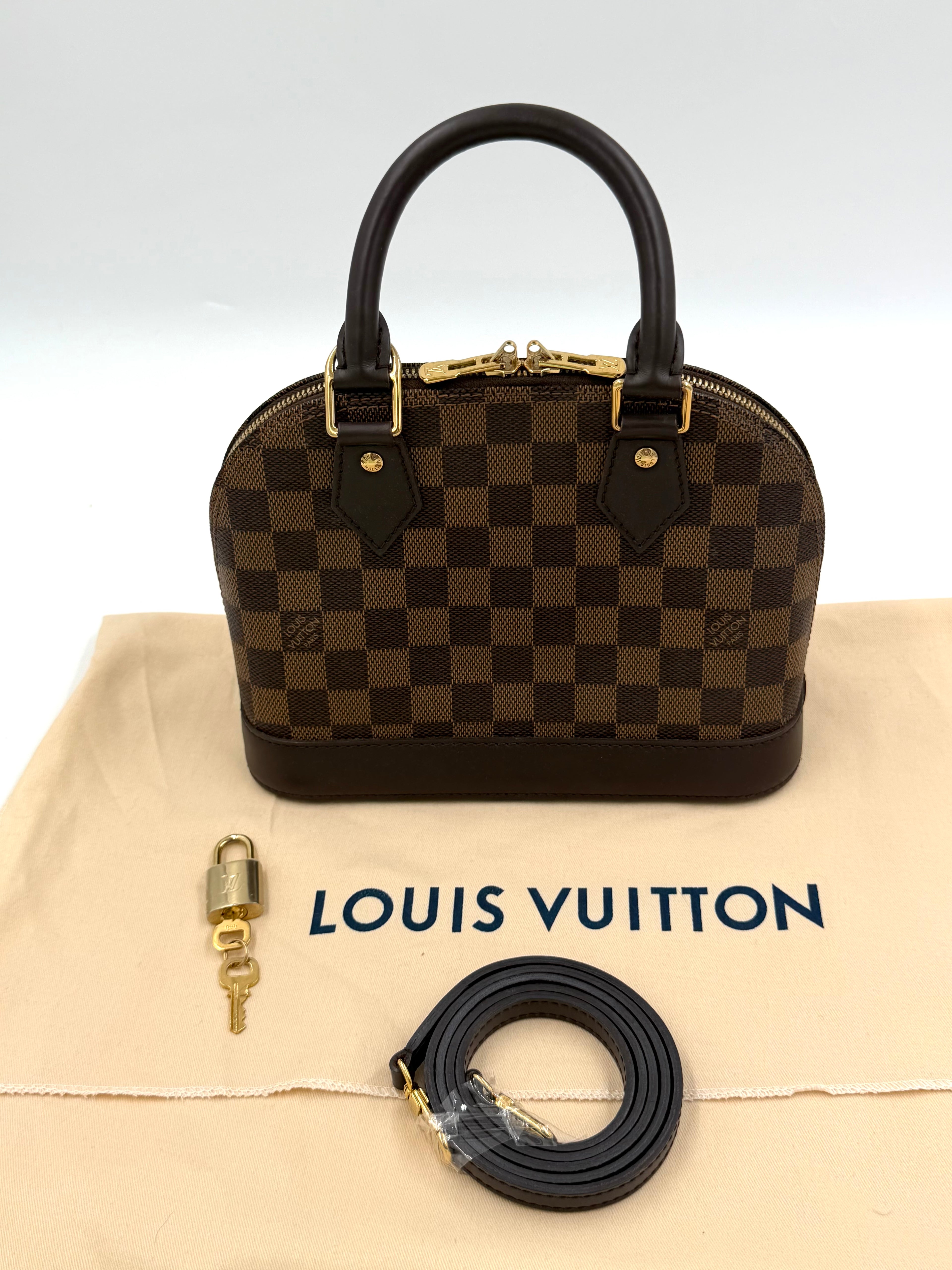 Pre-owned Louis Vuitton Damier Ebene Alma BB - Authenticated