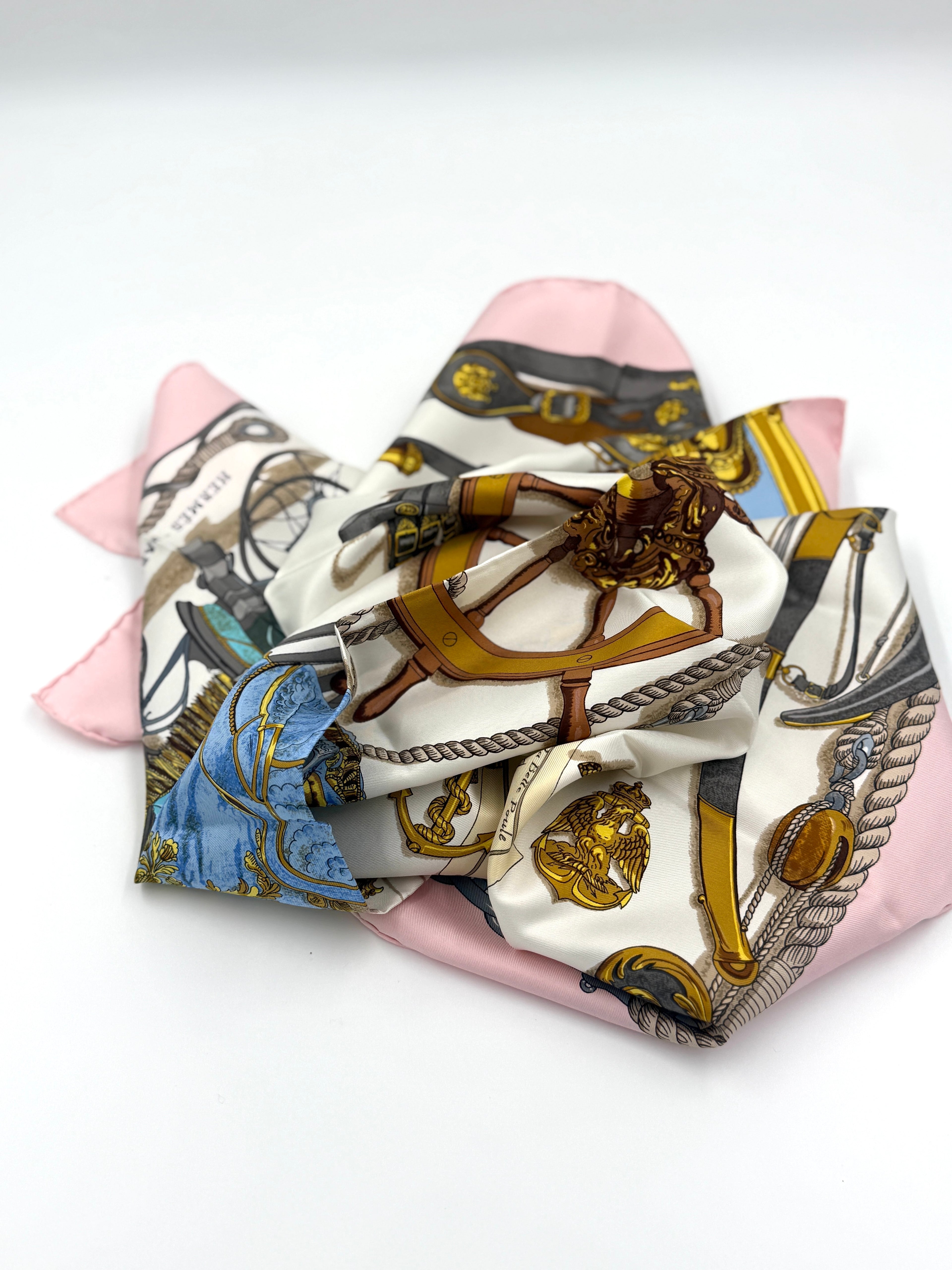 Pre-Owned Hermès Vintage Silk Scarf "Musée" by Philippe Ledoux - Authenticated