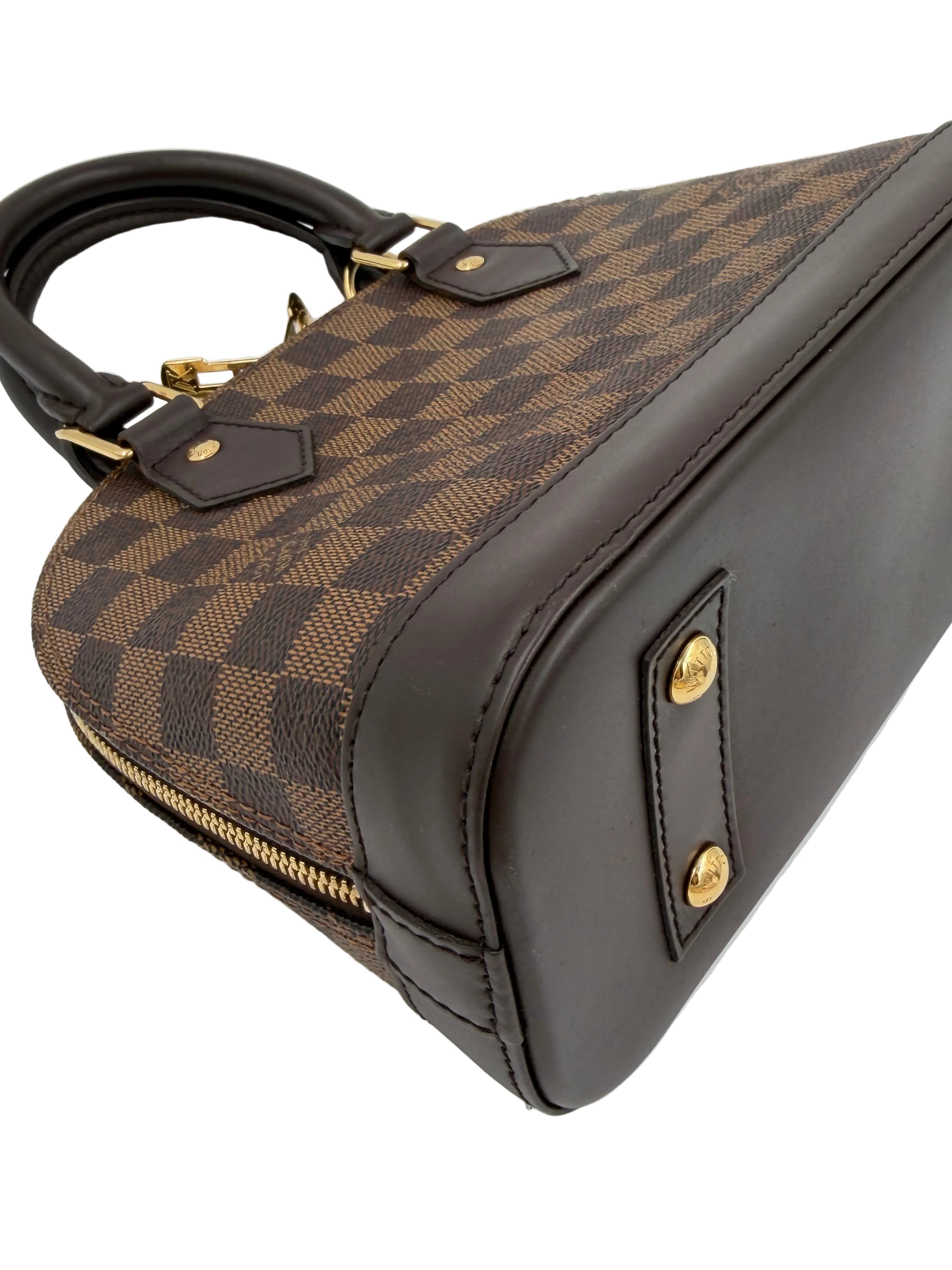 Pre-owned Louis Vuitton Damier Ebene Alma BB - Authenticated