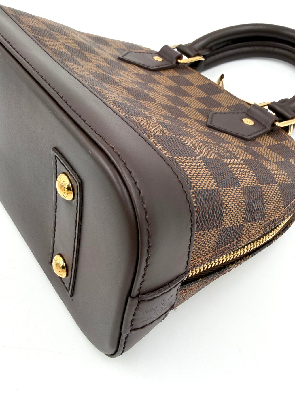 Pre-owned Louis Vuitton Damier Ebene Alma BB - Authenticated