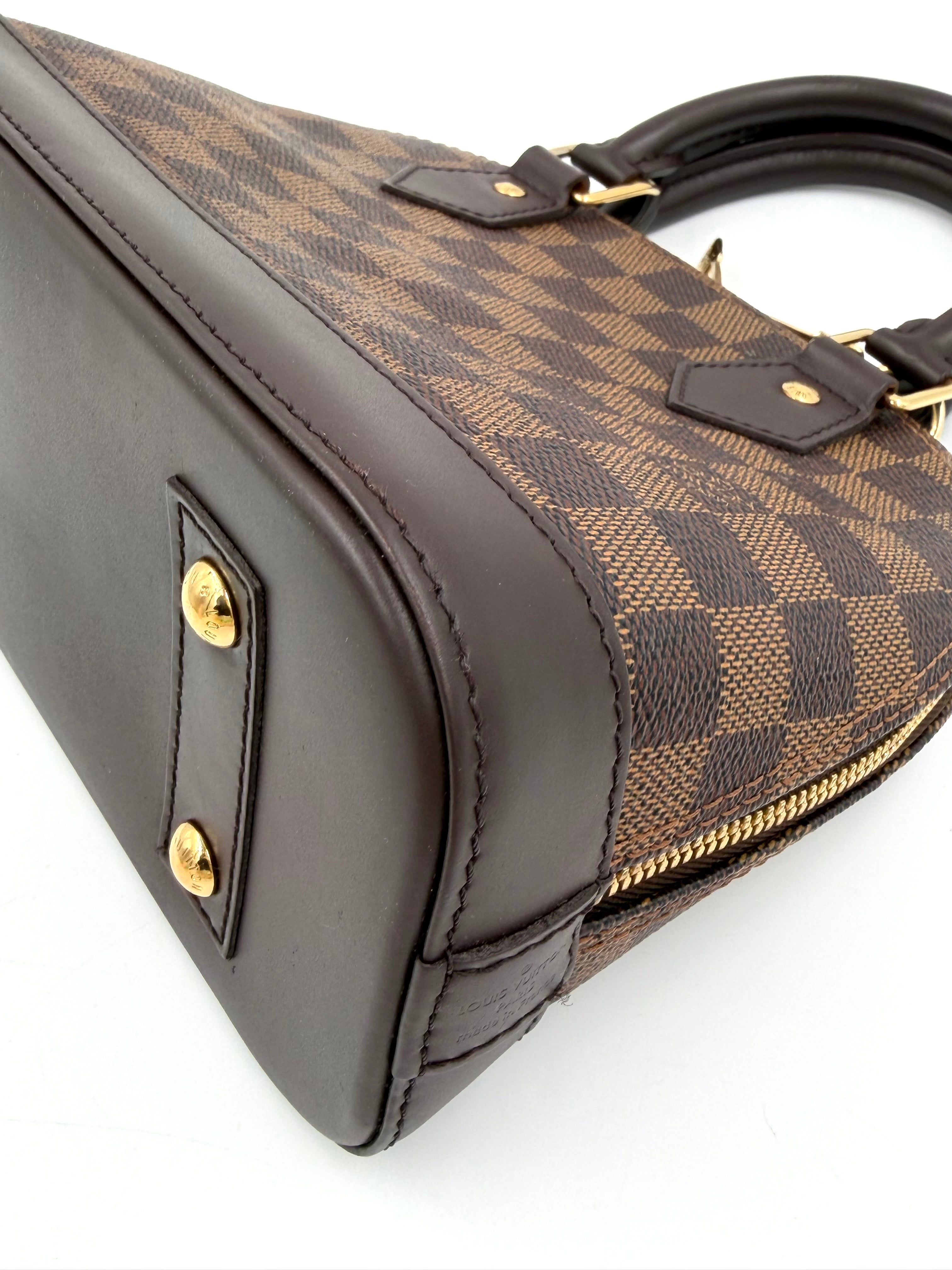 Pre-owned Louis Vuitton Damier Ebene Alma BB - Authenticated