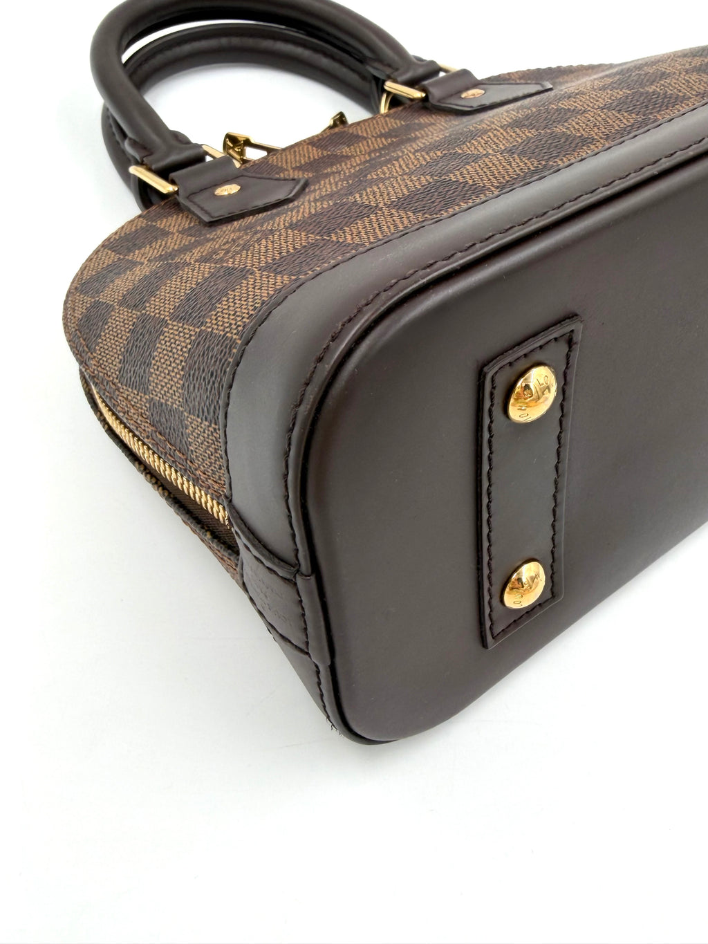 Pre-owned Louis Vuitton Damier Ebene Alma BB - Authenticated