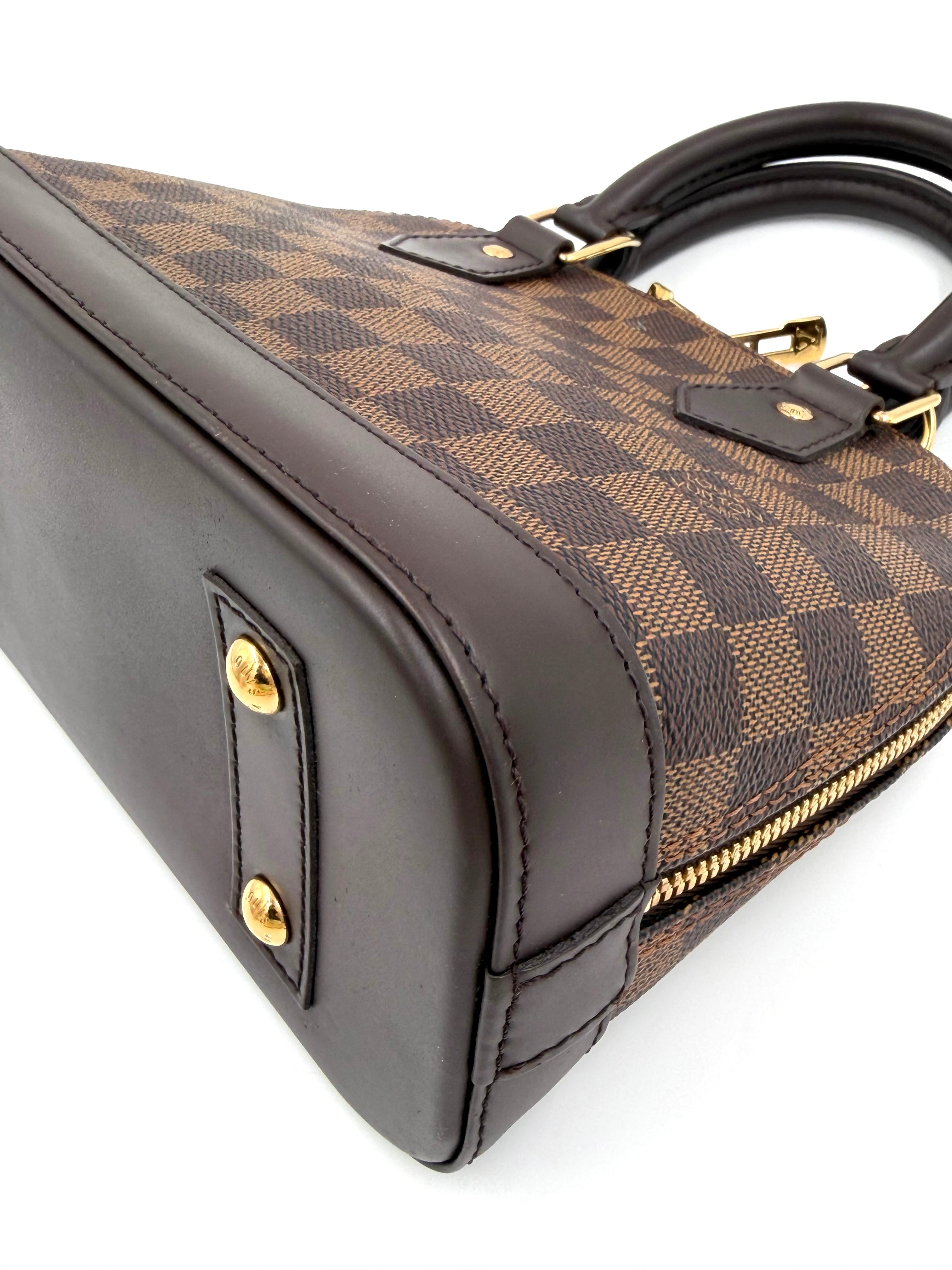 Pre-owned Louis Vuitton Damier Ebene Alma BB - Authenticated