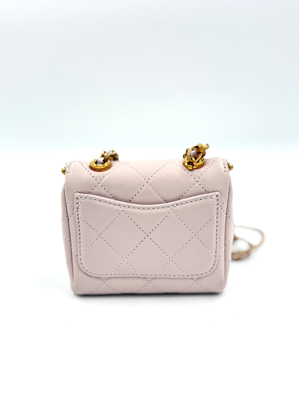 Pre-Owned Chanel "My Crush" Vanity Bag Lilac Gold Hardware - Authenticated