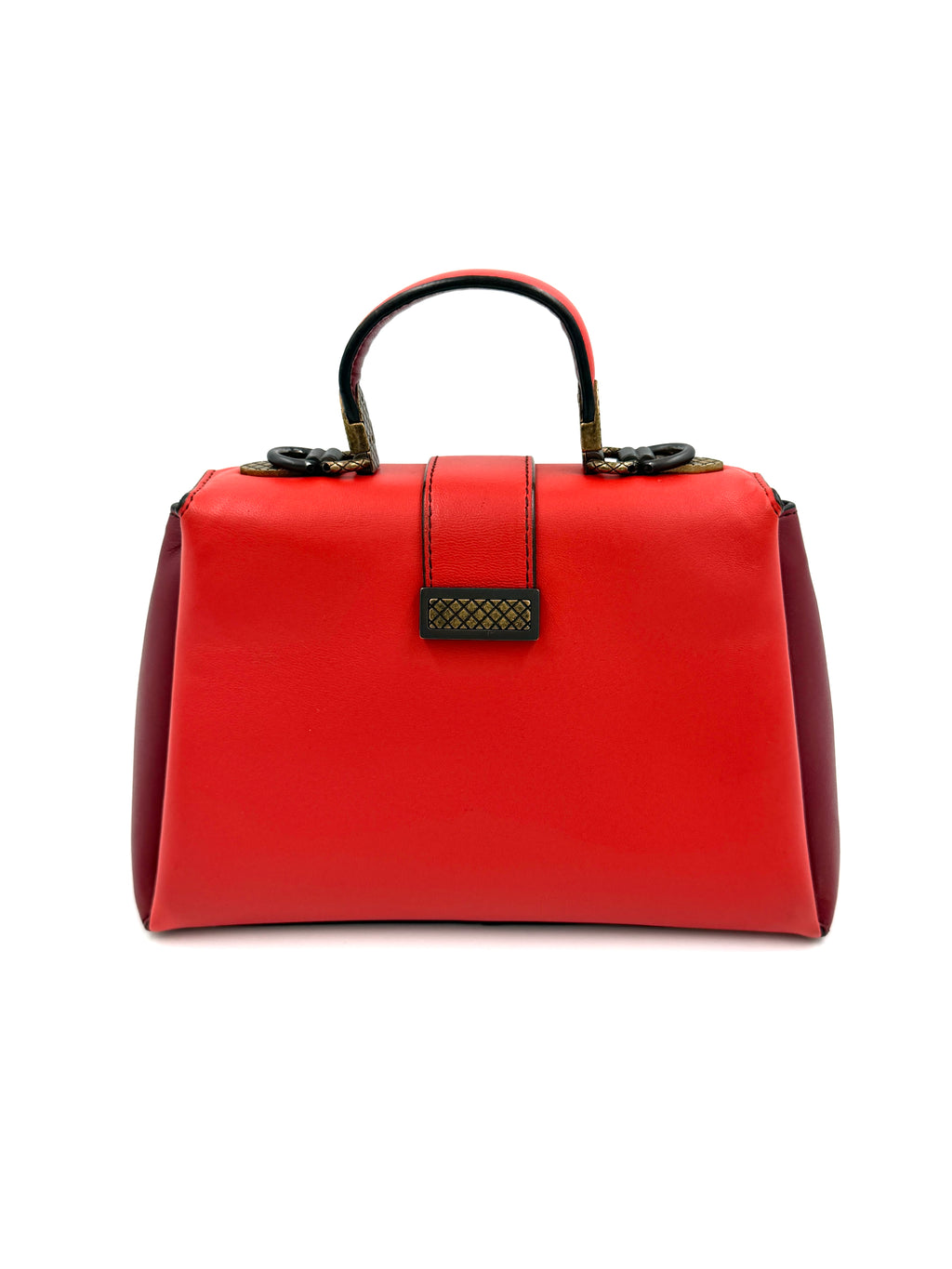 Pre-Owned Bottega Veneta Piazza Bicolor Leather Handbag - Authenticated