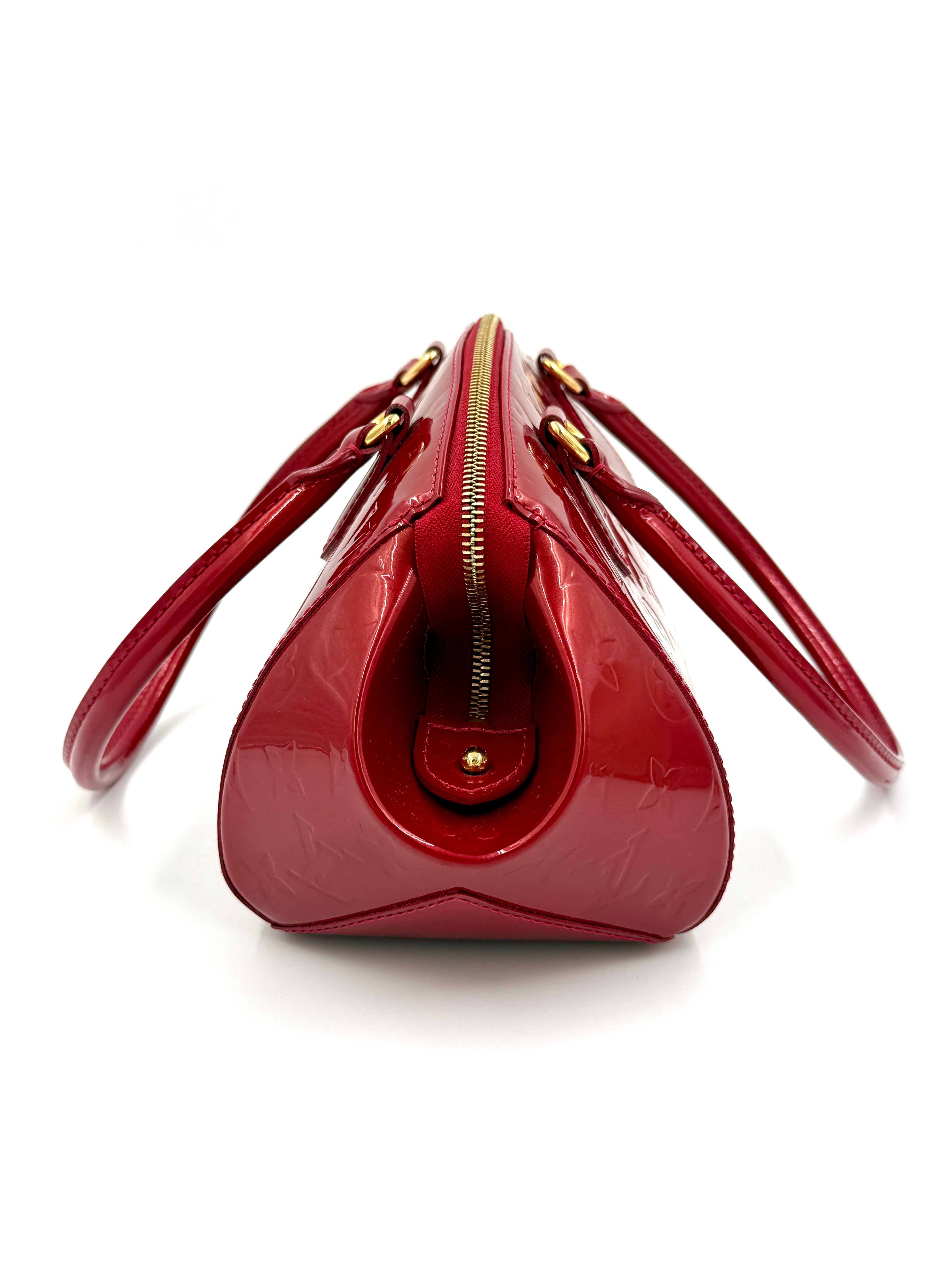 Pre-Owned LOUIS VUITTON Vernis Sherwood PM Pomme D'Amour - Authenticated