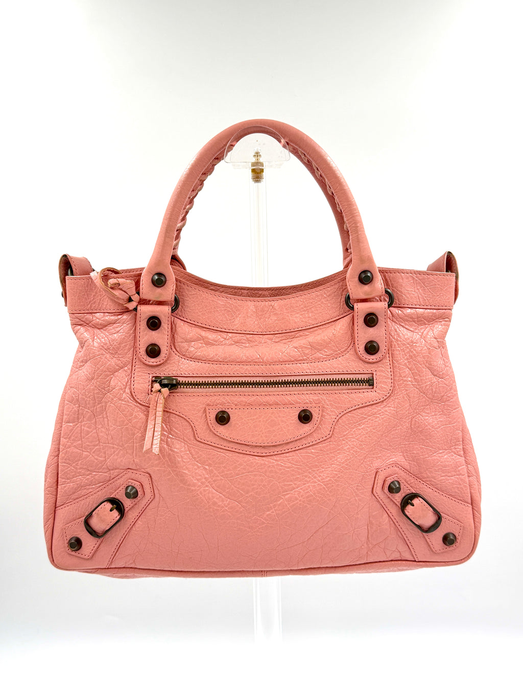 Pre-Owned Balenciaga Pink Agneau Classic City Bag - Authenticated