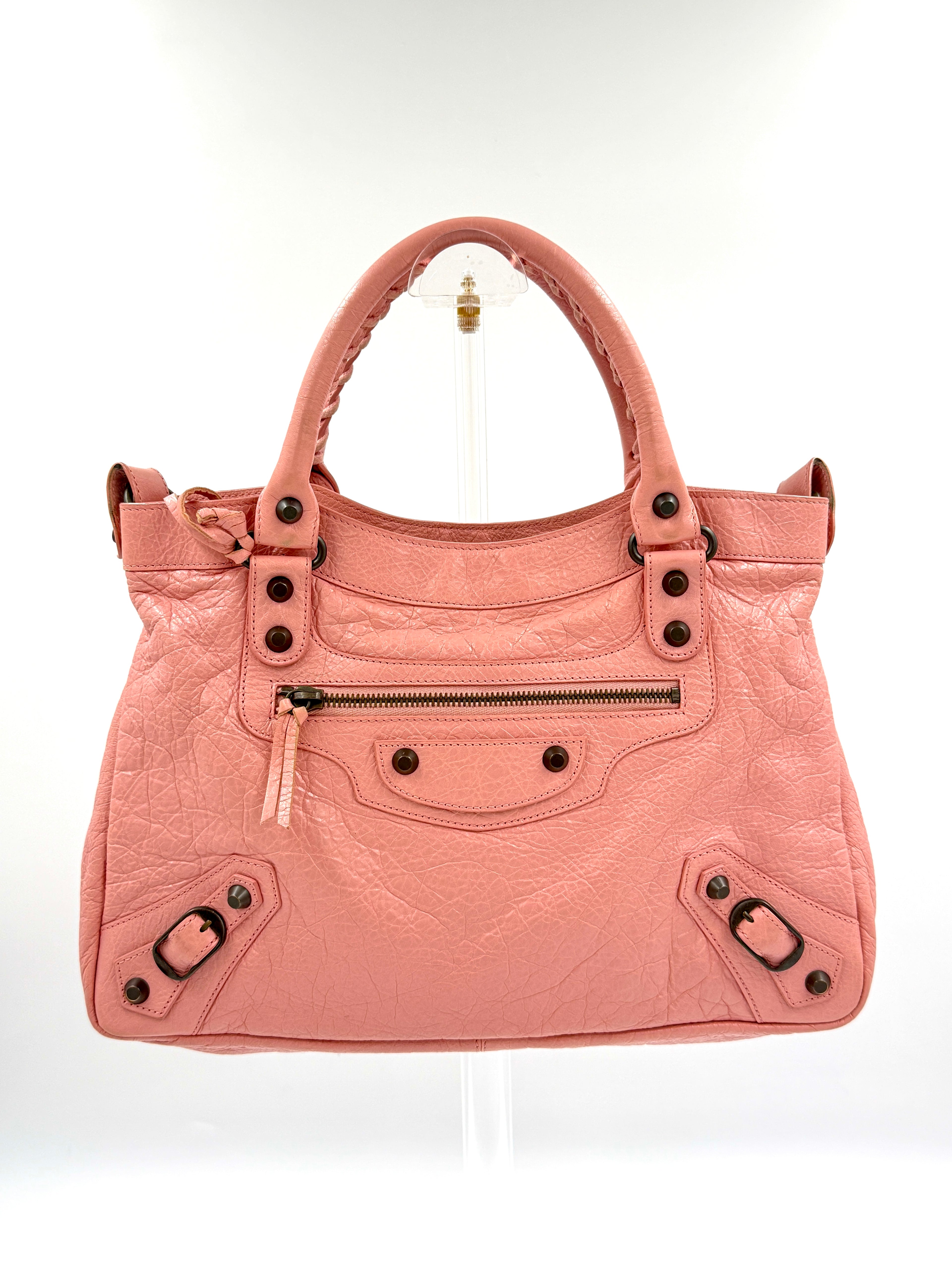 Pre-Owned Balenciaga Pink Agneau Classic City Bag - Authenticated