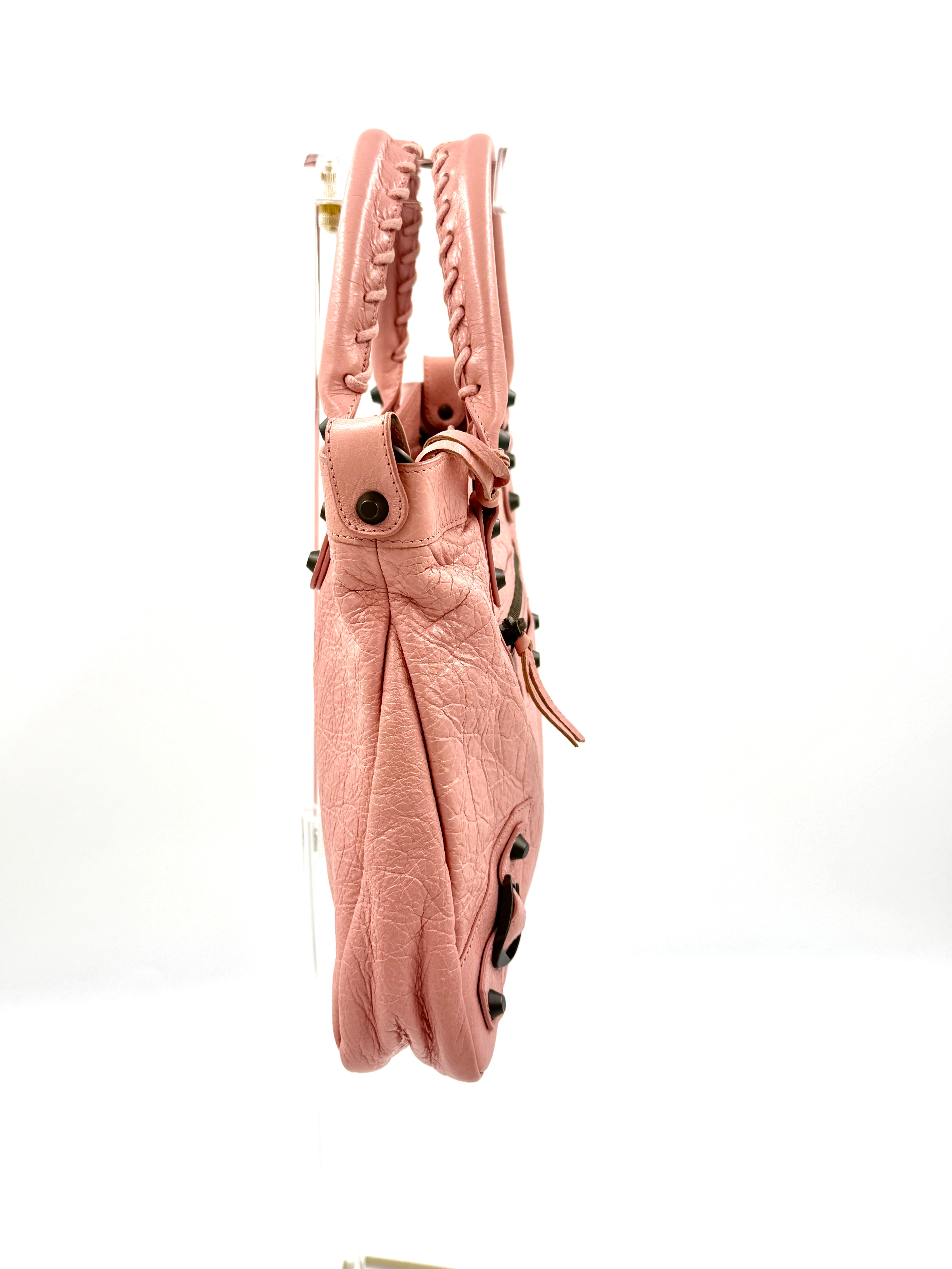 Pre-Owned Balenciaga Pink Agneau Classic City Bag - Authenticated