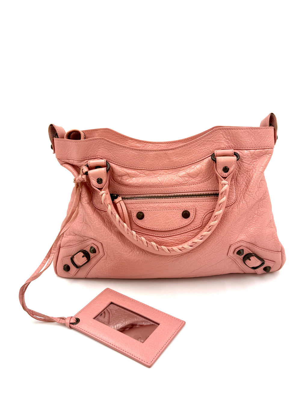 Pre-Owned Balenciaga Pink Agneau Classic City Bag - Authenticated