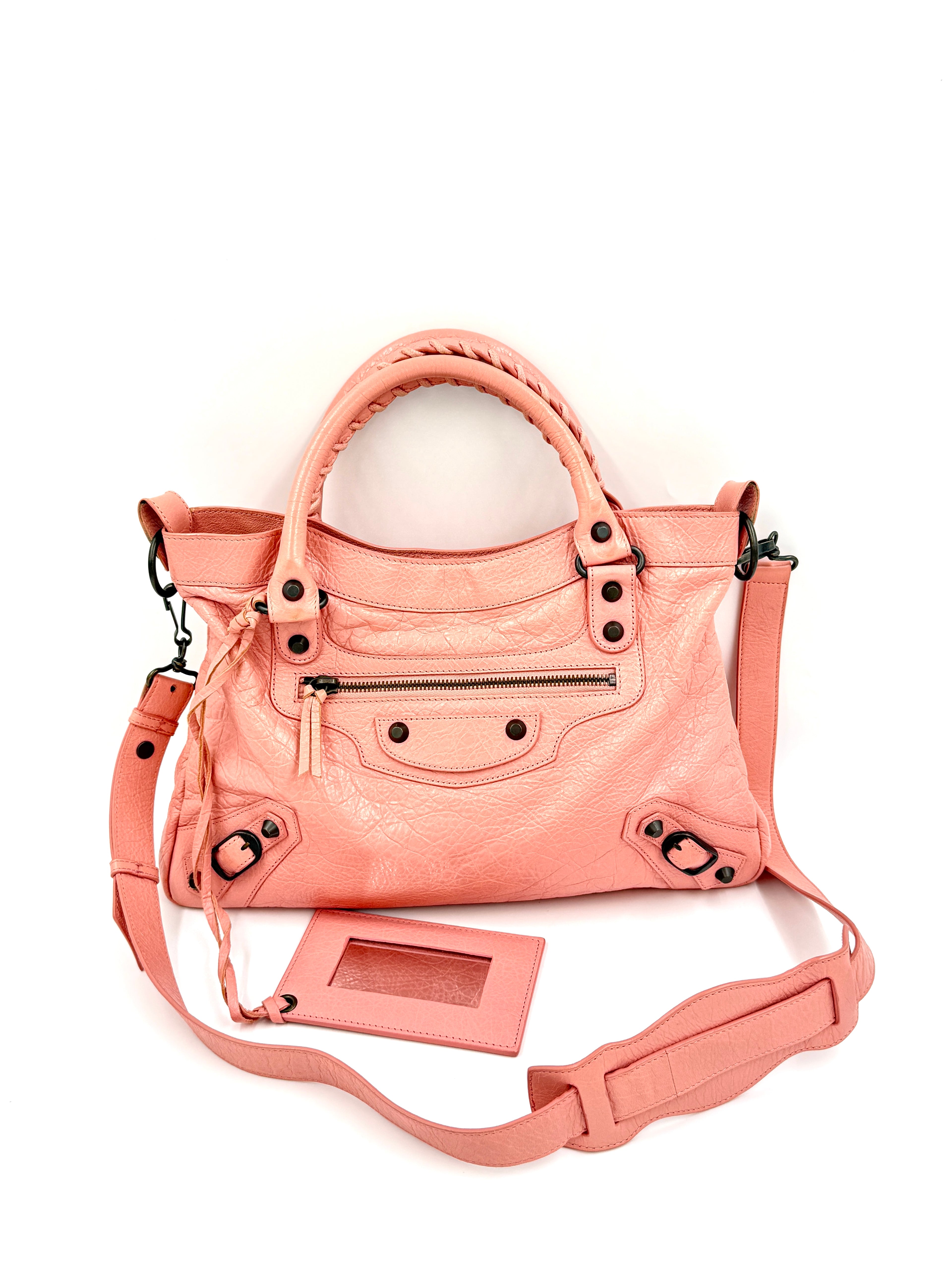 Pre-Owned Balenciaga Pink Agneau Classic City Bag - Authenticated
