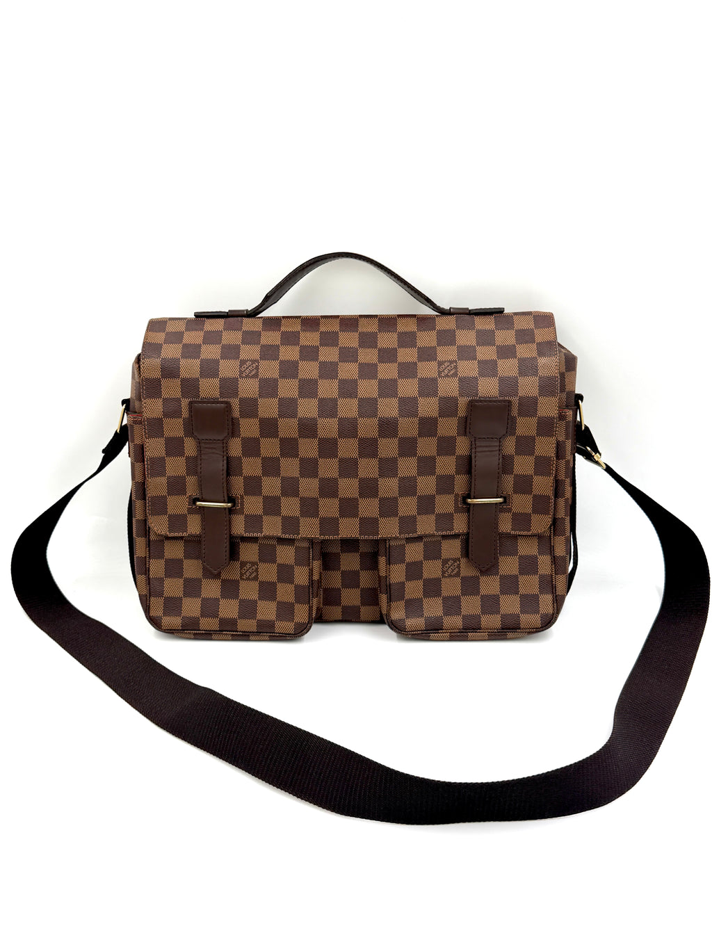 Pre-Owned Louis Vuitton Damier Canvas Broadway Messenger Bag - Authenticated