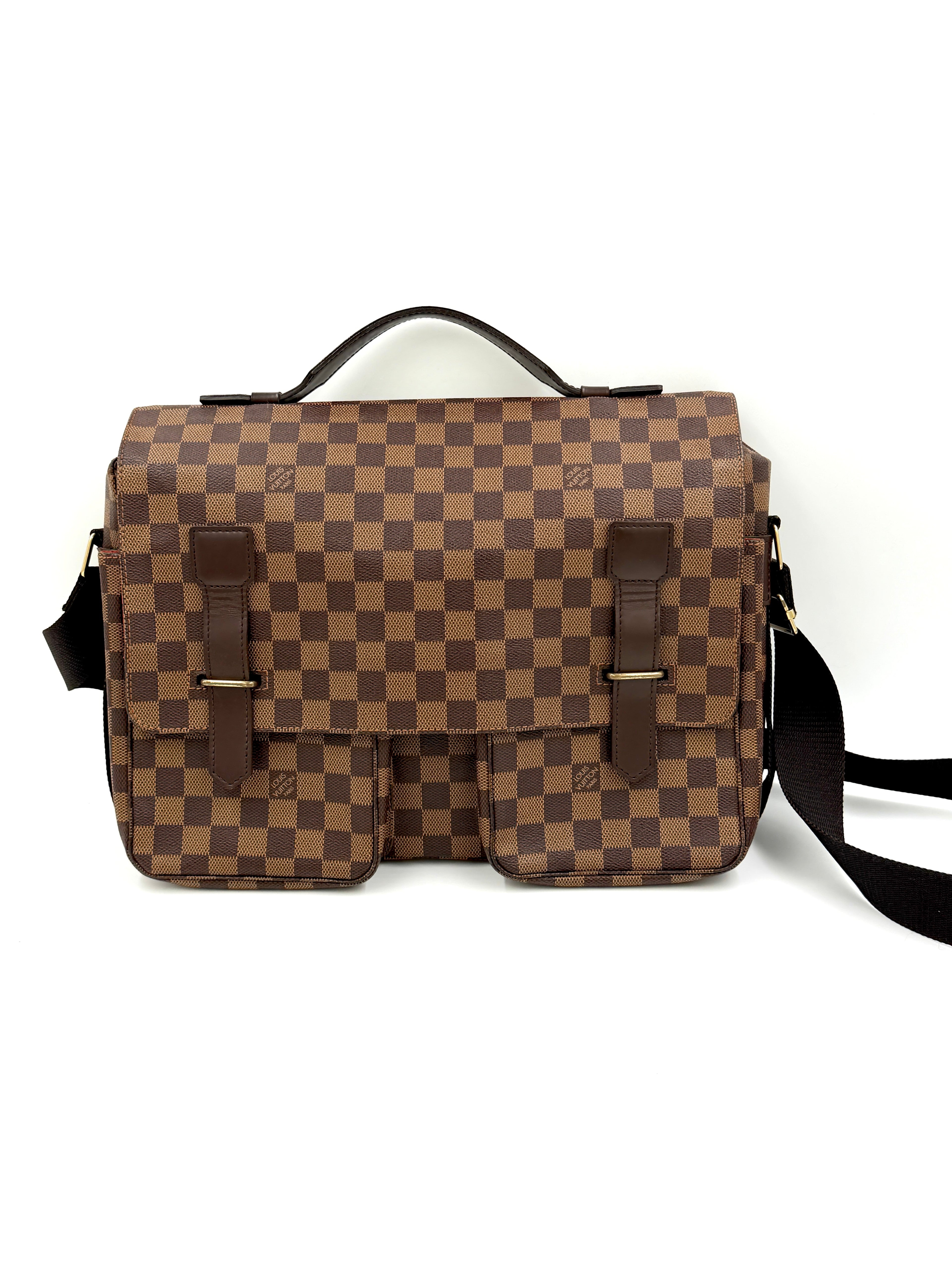 Pre-Owned Louis Vuitton Damier Canvas Broadway Messenger Bag - Authenticated